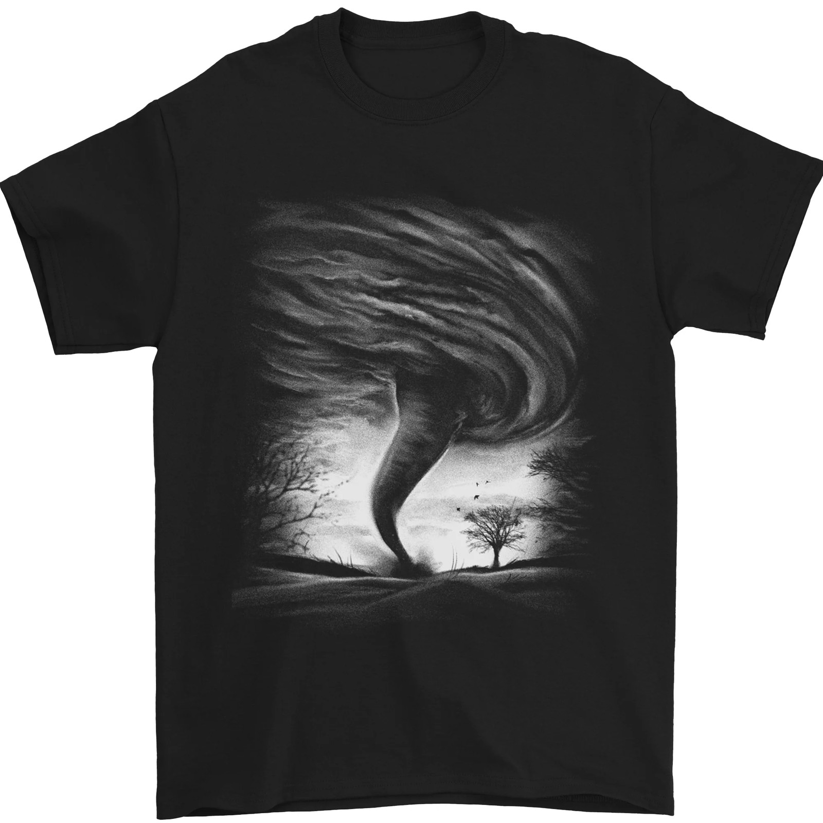 A Tornado Storm Chaser Extreme Weather Mens T-Shirt Cotton