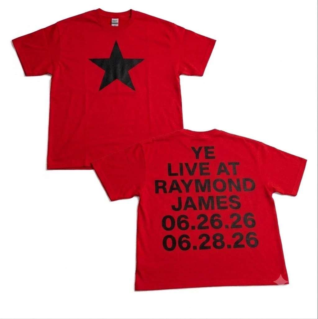 Kanye West YE BULLY Live In Tampa 06.26.26 06.28.26 Concert T Shirt New
