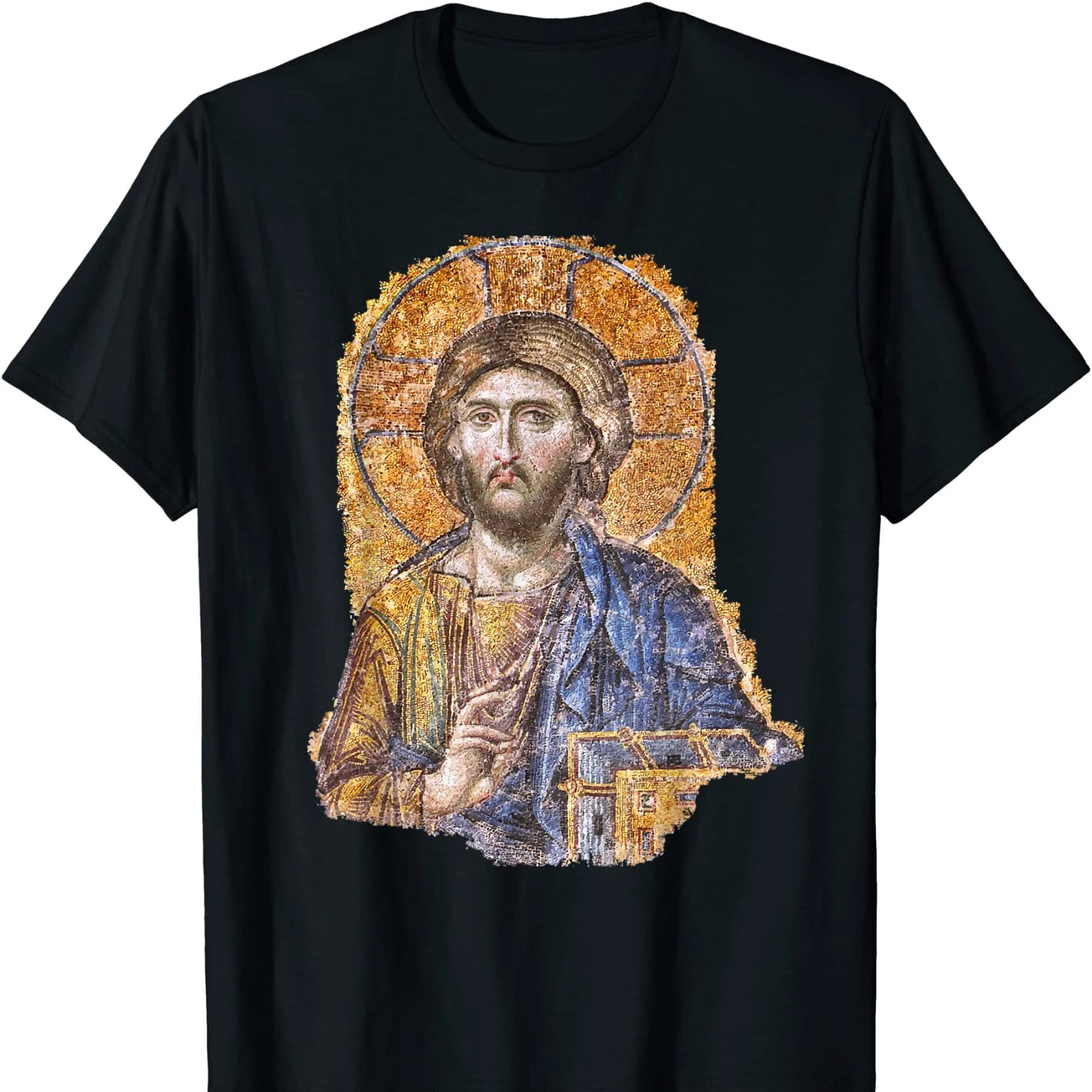 Hot Sale!!! Hagia Sophia Catholic Greek Orthodox Christ Pantocrator Icon T Shirt