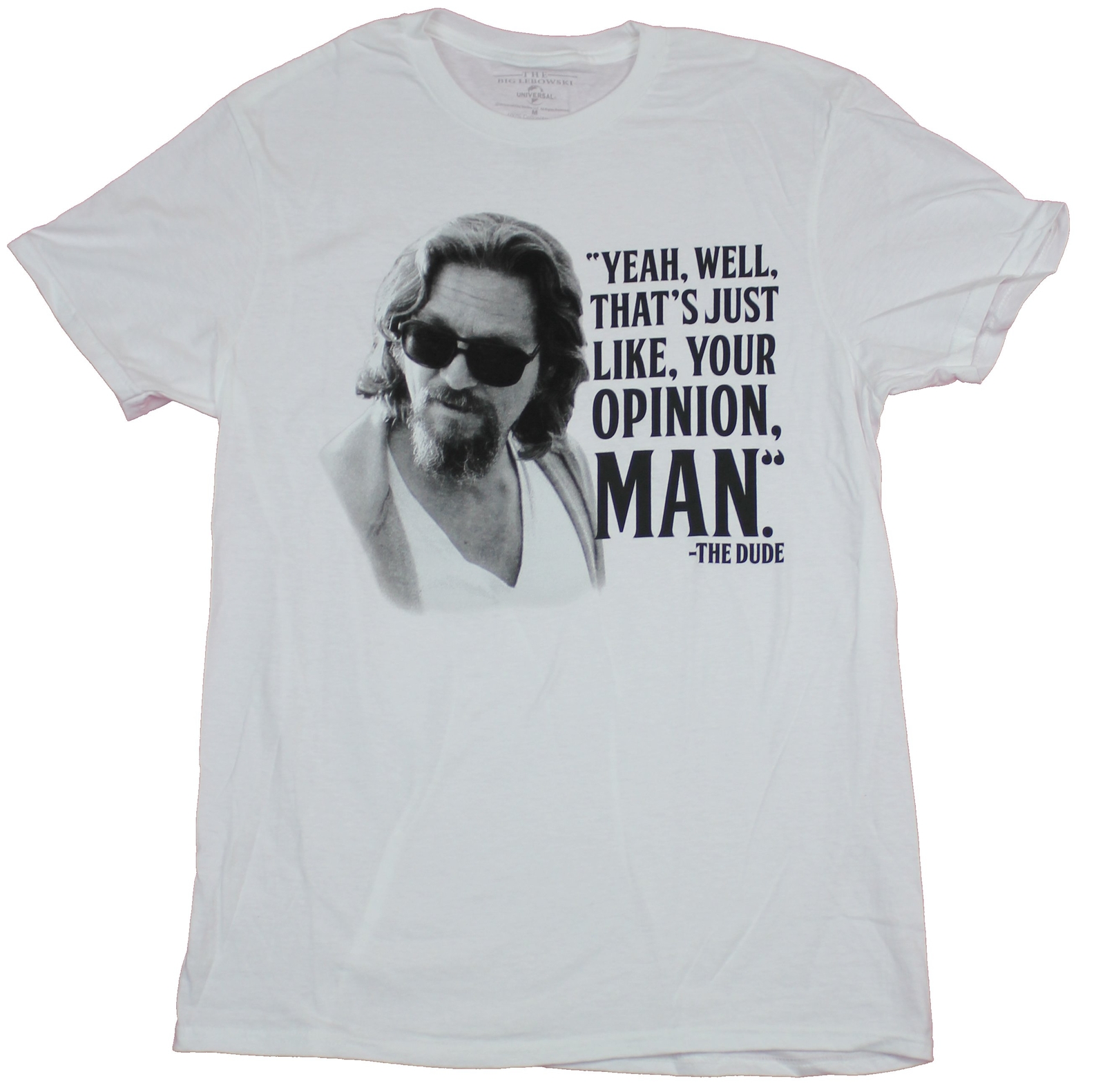 The Big Lebowski Adult New T-Shirt – That&rsquo;s Your Opinion Man