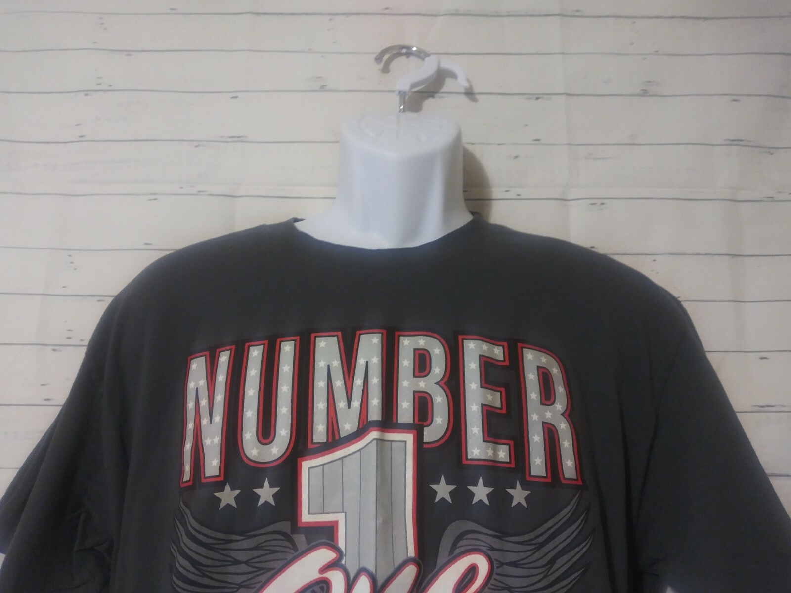 Men&rsquo;s Alstyle Gray Number 1 Grampa Graphic Tshirt, Size L