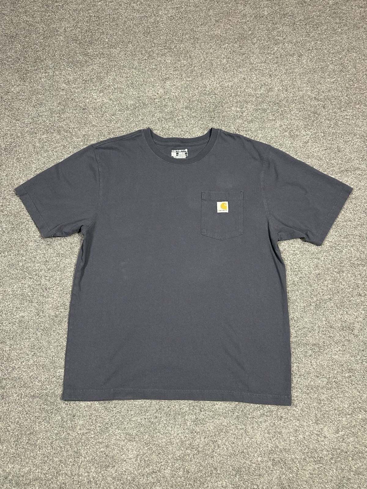 Carhartt Men&rsquo;s Shirt LARGE Loose Fit Grey Short Sleeve K87 Pocket