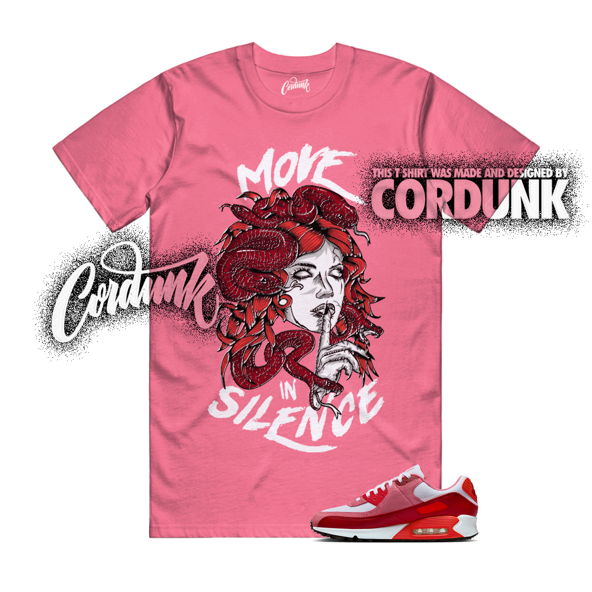 Air Max 90 Peony Light Crimson Team White Valentines Day 2026 T Shirt Match MIS