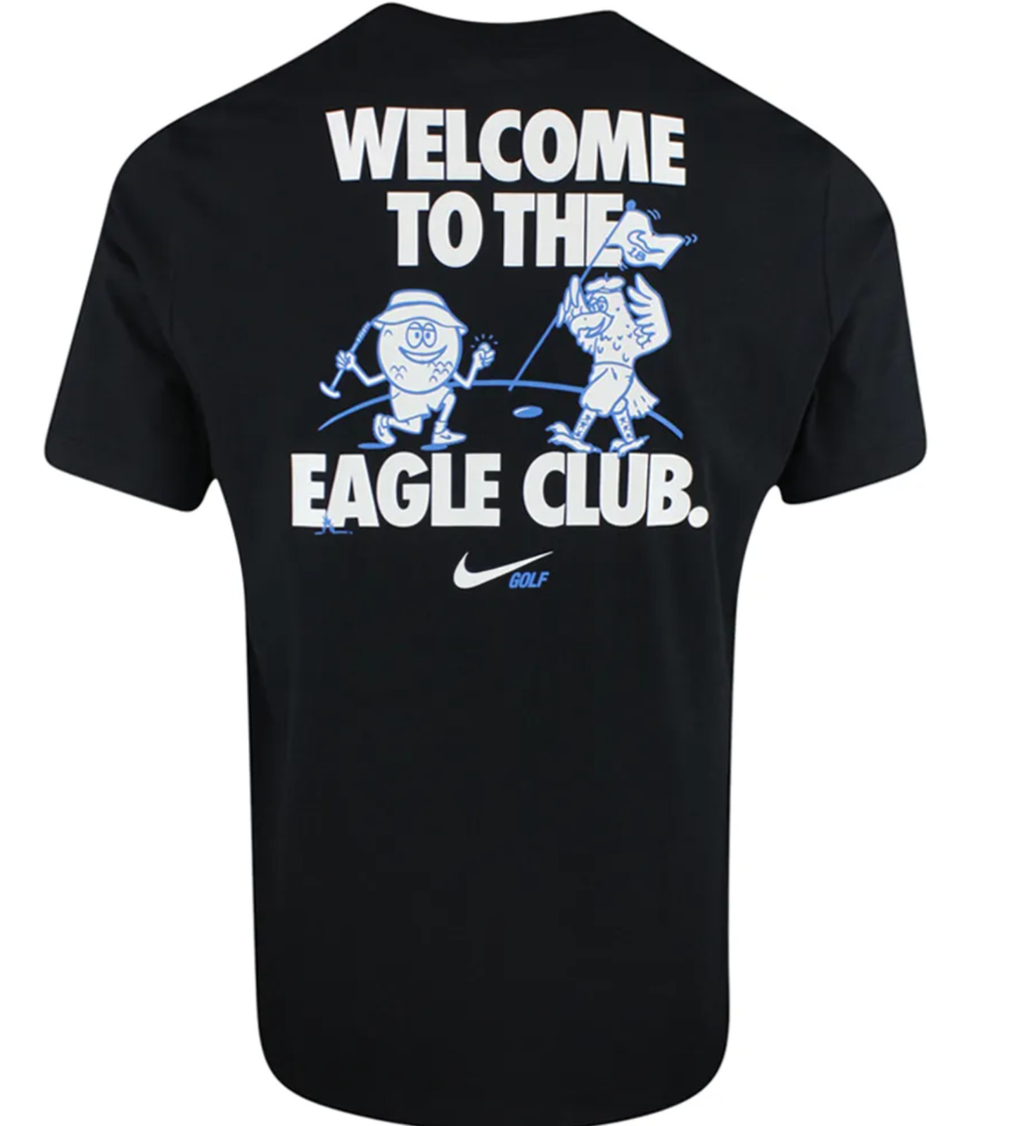 Nike Golf Eagle Club T-Shirt FQ4930 010 Black Various Sizes New w/ Tags