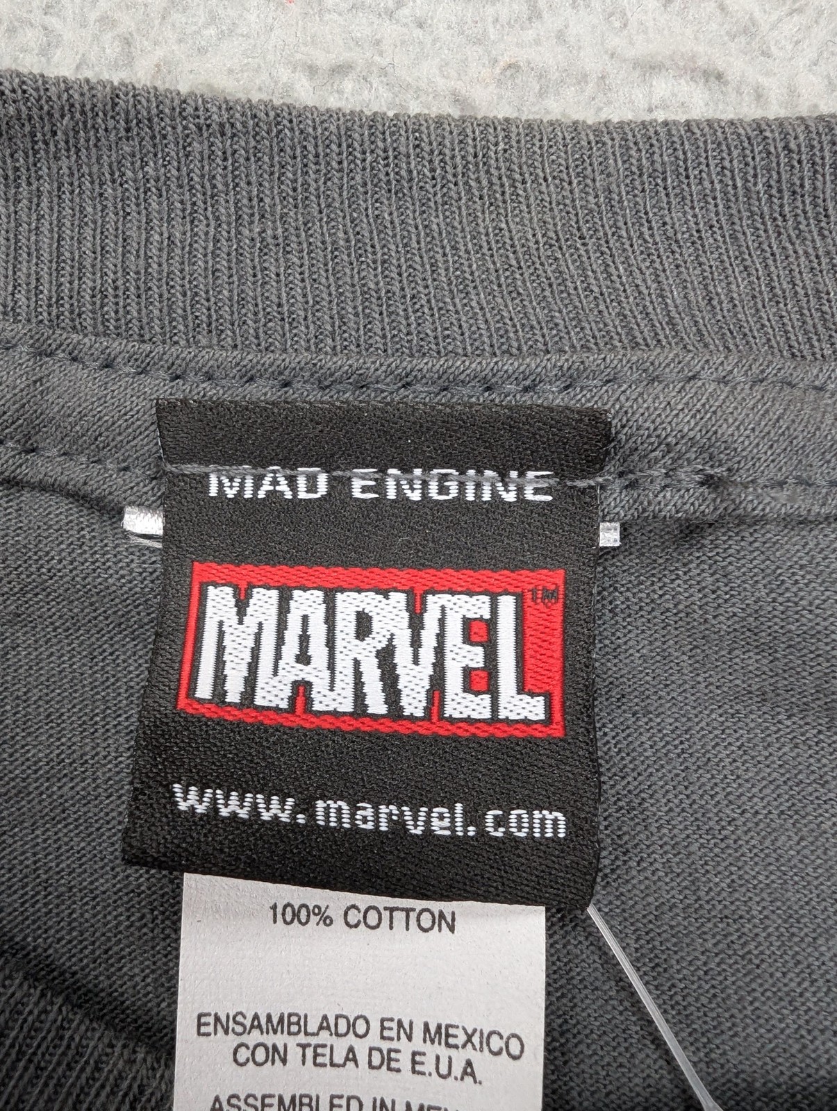 Vintage Marvel Ghost Rider Shirt Mens XL Gray Graphic Tee 2004 Mad Engine 2000s