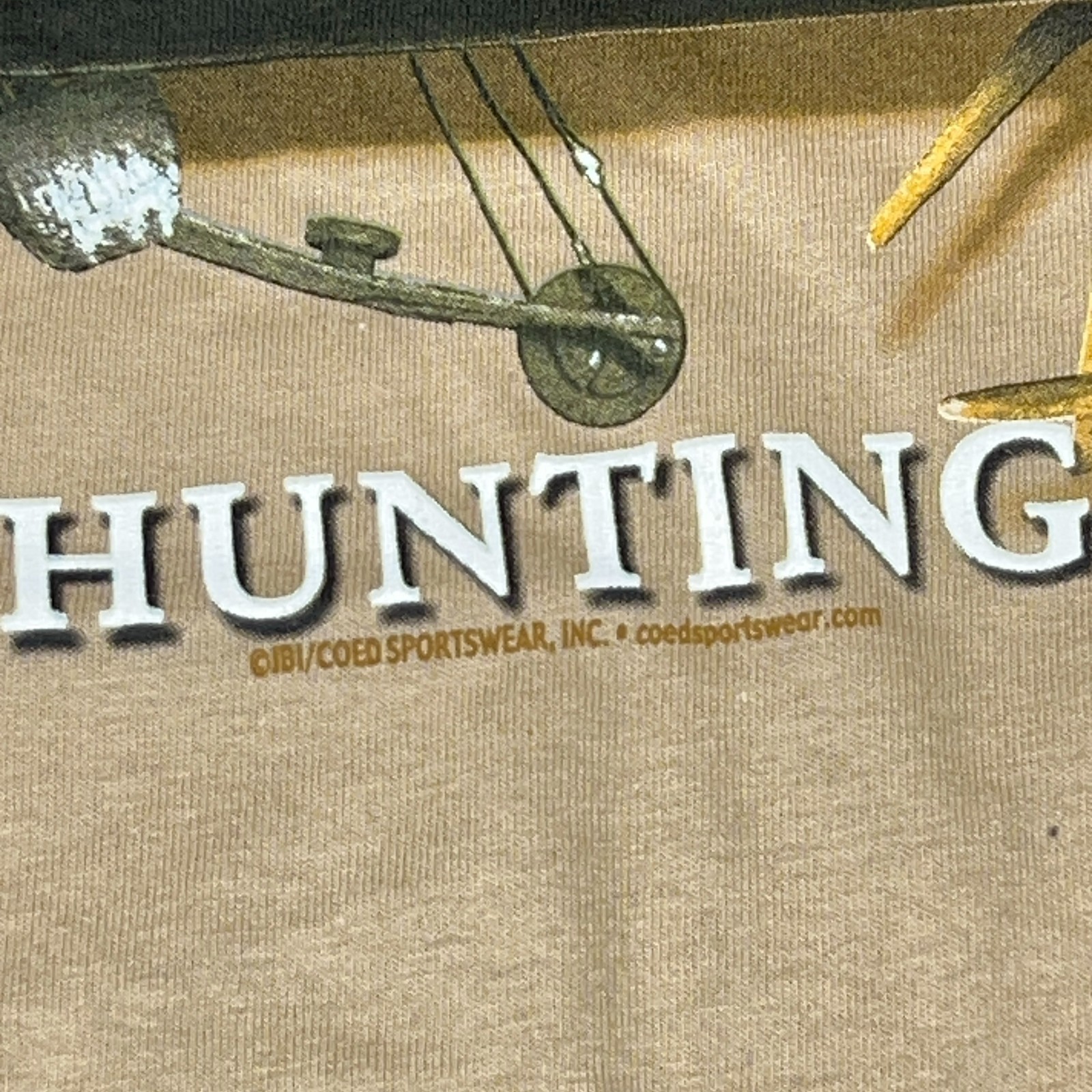 NOS Y2K “It’s All About Hunting” Deer Buck Graphic T-Shirt Size M AAA Coed Sport