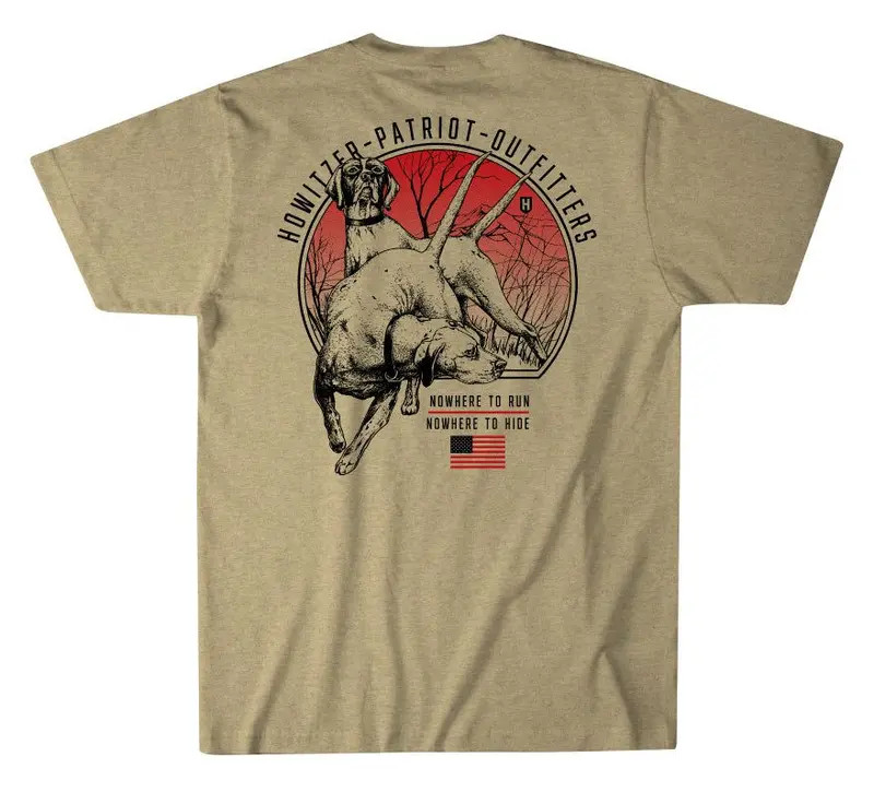 Howitzer Clothing Men&rsquo;s T-shirt Nowhere To Hide military pride