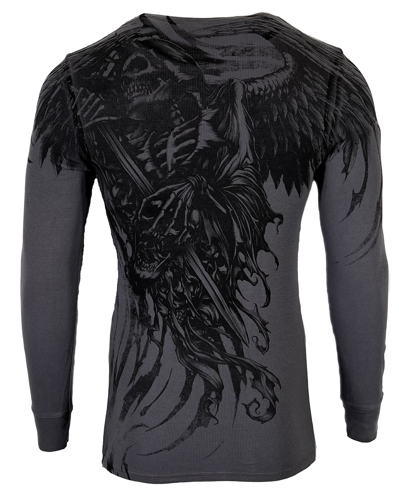 Xtreme Couture by Affliction Men&rsquo;s Thermal Shirt WLEDING DEATH Biker