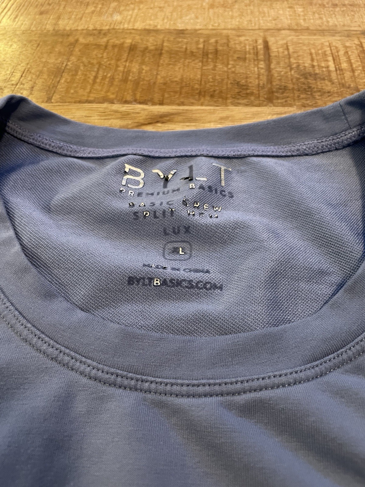 BYLT Basic Crew Split Hem Tee