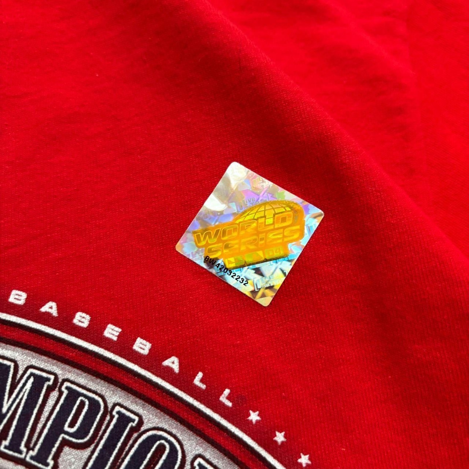2004 Red Majestic MLB Boston Red Sox American League Champions Tee (NWOT)