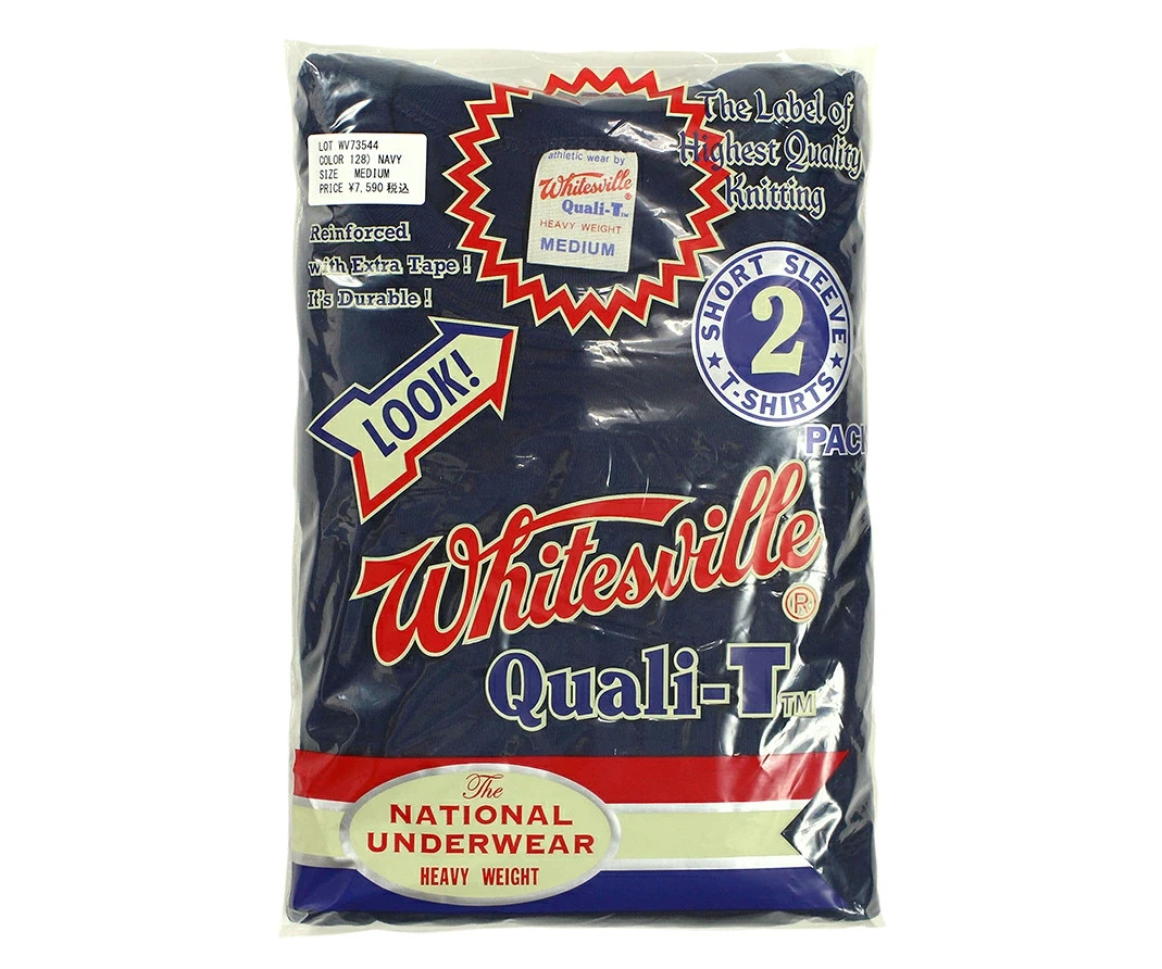 Whitesville WV73544 2-PACK T-SHIRT NAVY Size XXL Men&rsquo;s Made in Japan