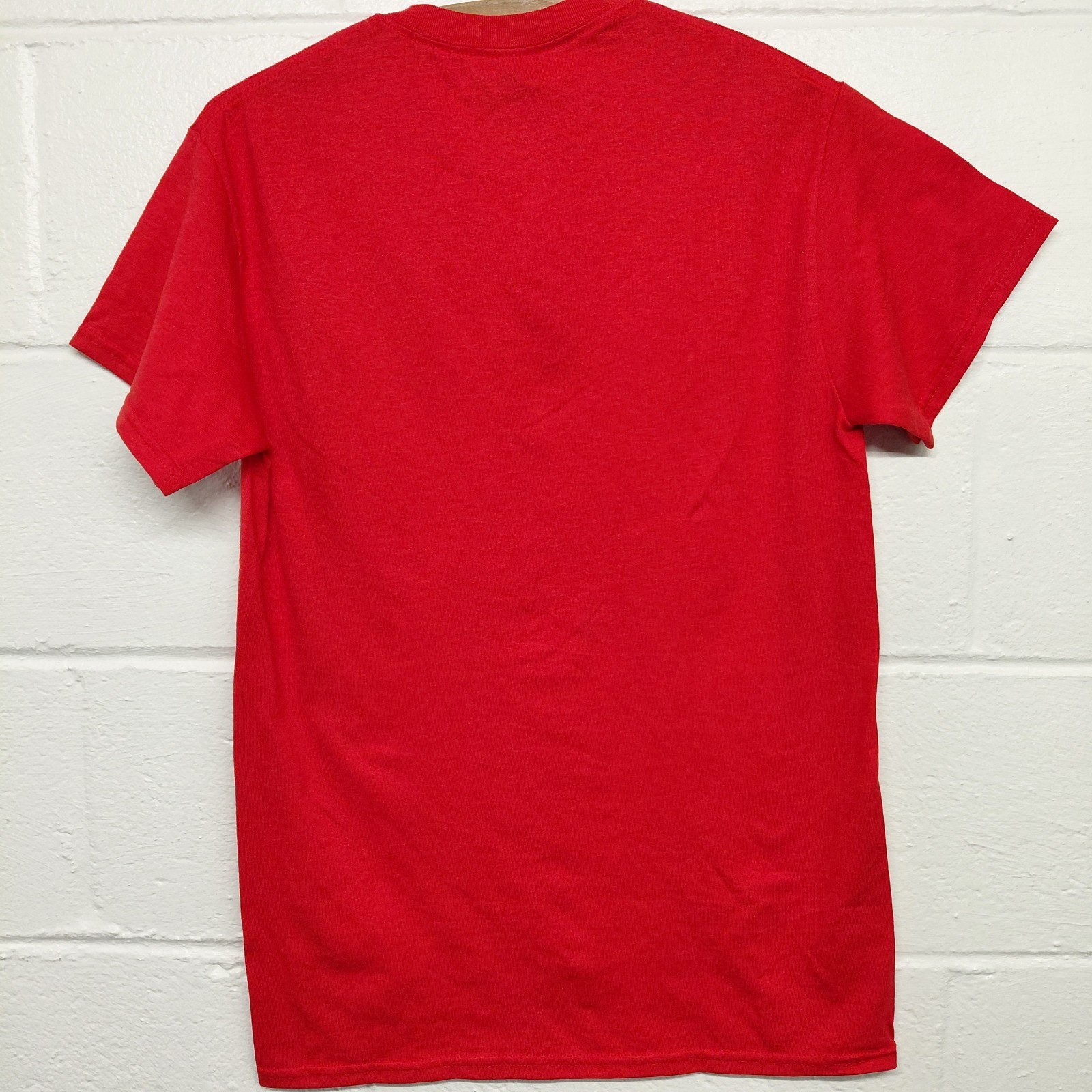 Gildan Mens SMALL Moisture Wicking Solid Cotton Short Sleeve Blank RED Shirt