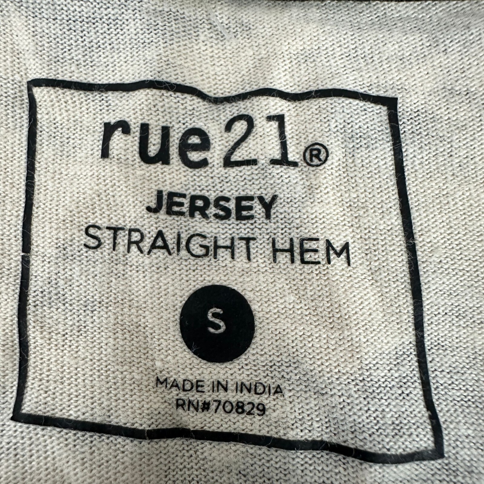 Rue21 Mens Small Tie Dye T Shirt Black Beige Straight Hem
