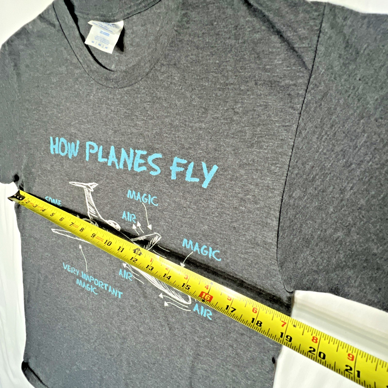 How Planes Fly Funny Aviation Engineer Airplane Unisex Graphic T-Shirt Unisex M