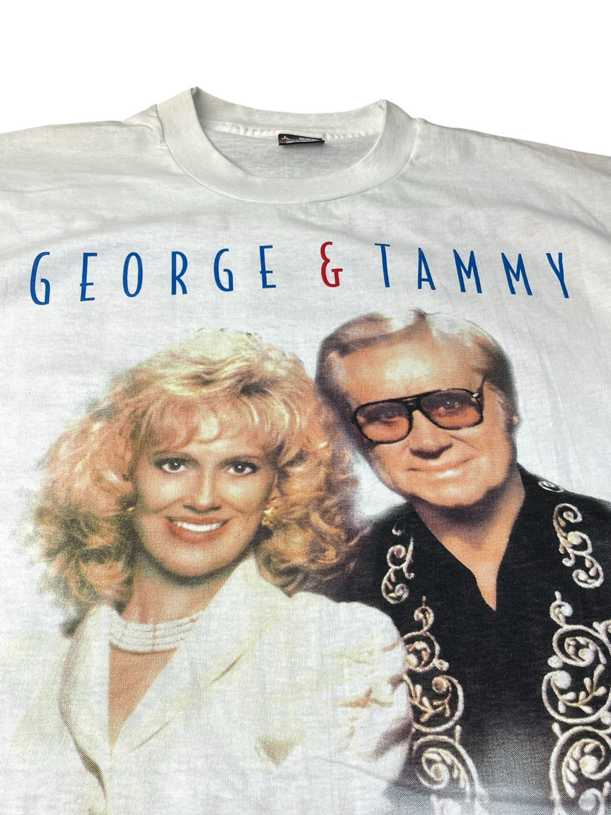 Vintage George & Tammy Shirt Large Country USA Reunion Tour 1995 Single Stitch