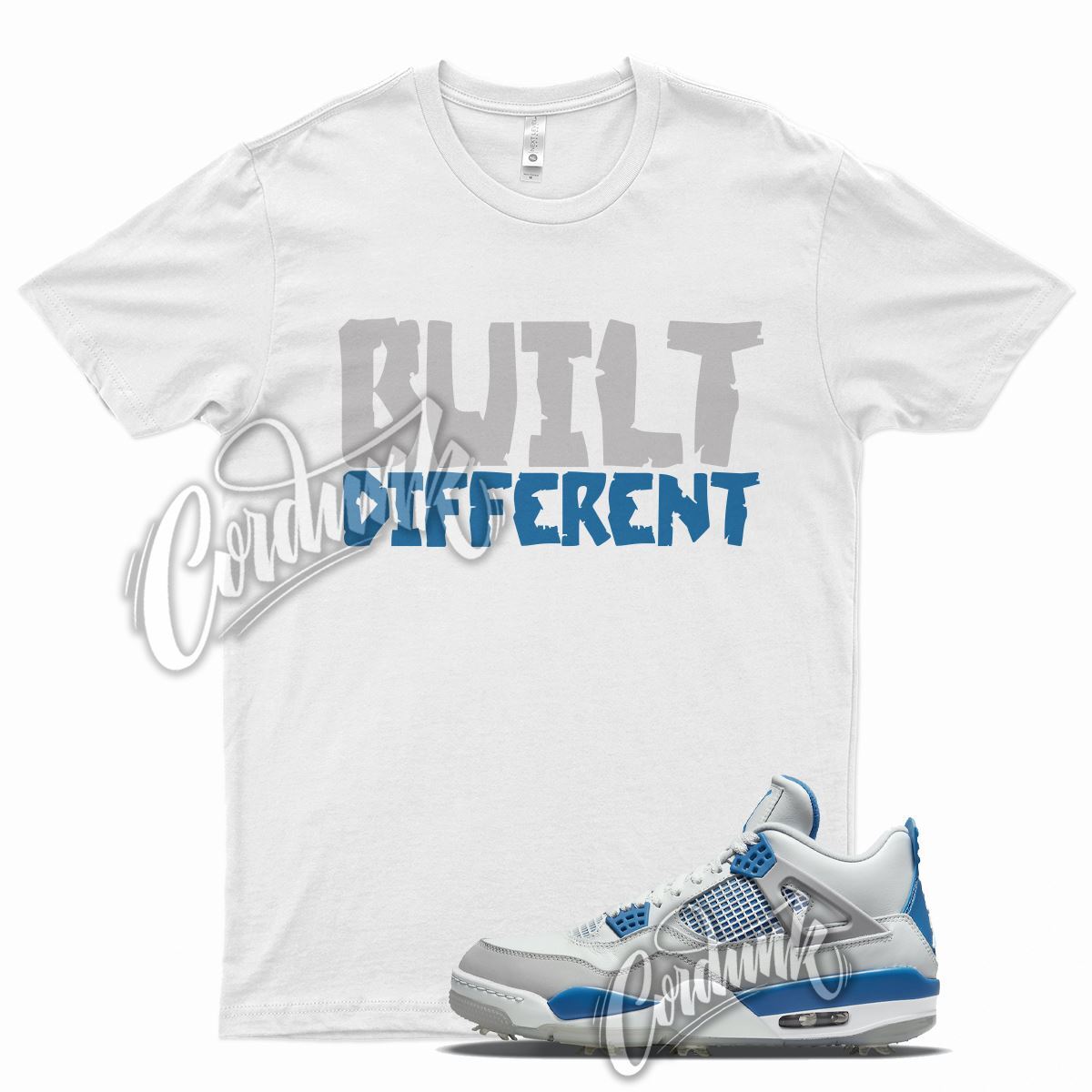 White BUILT Shirt for J1 4 Golf Military Blue Neutral Grey Signal Hyper