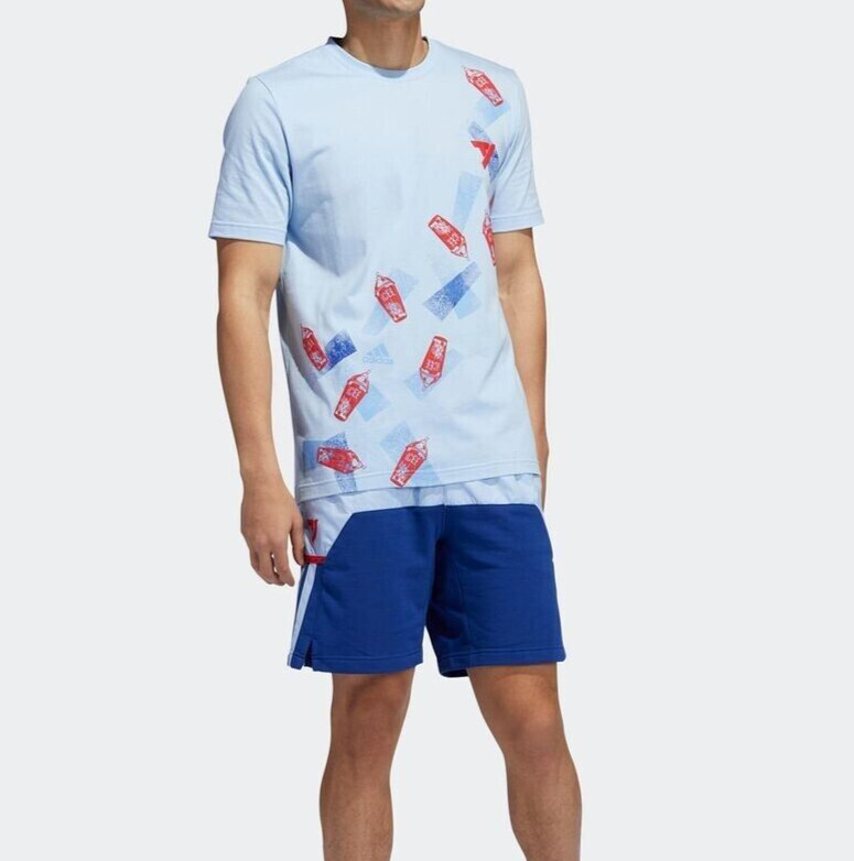 Adidas Tshirt Trae Young X ICEE Men&rsquo;s Size S, M, XL Glow Blue New