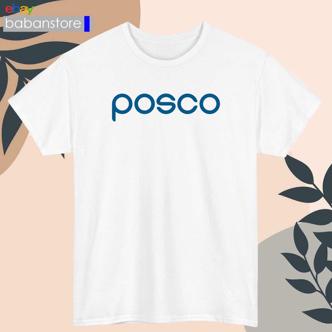 POSCO HOLDINGS Logo Black/White/Grey/Navy/Red/Light Blue T-Shirt S-5XL