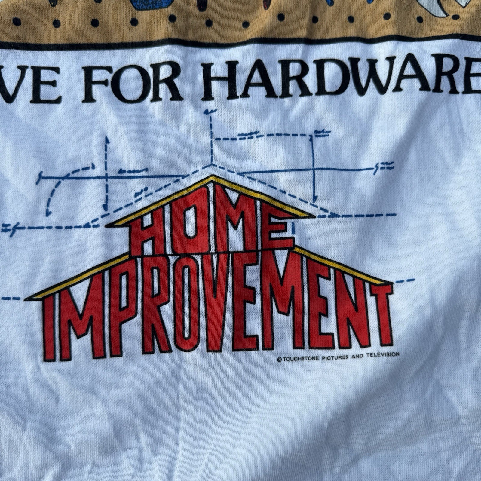 Vintage Home Improvement T Shirt I Live For Hardware Stanley Desantis Sz Large