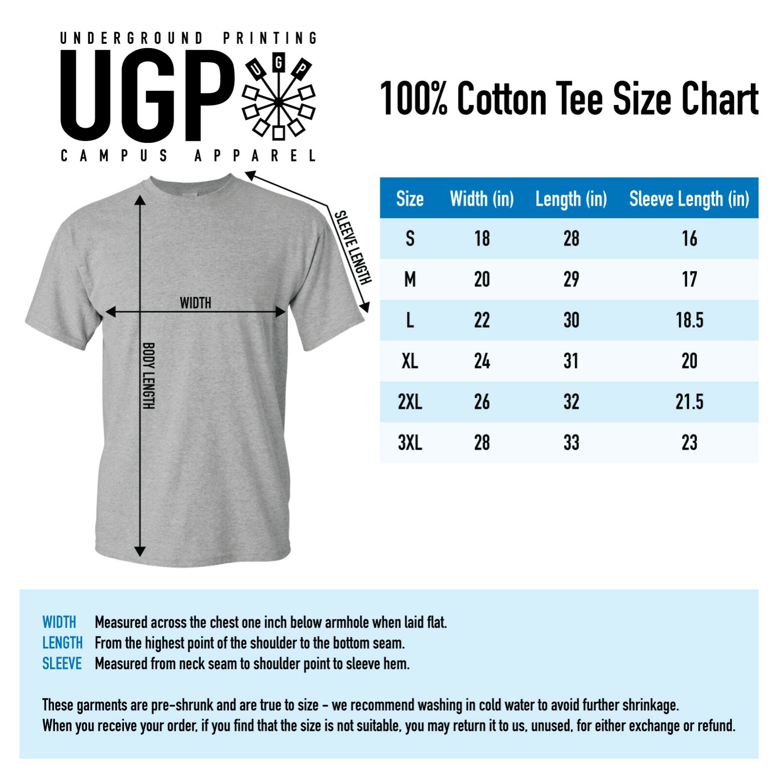 RHI Chicago Bluesmen UGP Classics Basic Cotton T-Shirt – Sport Grey