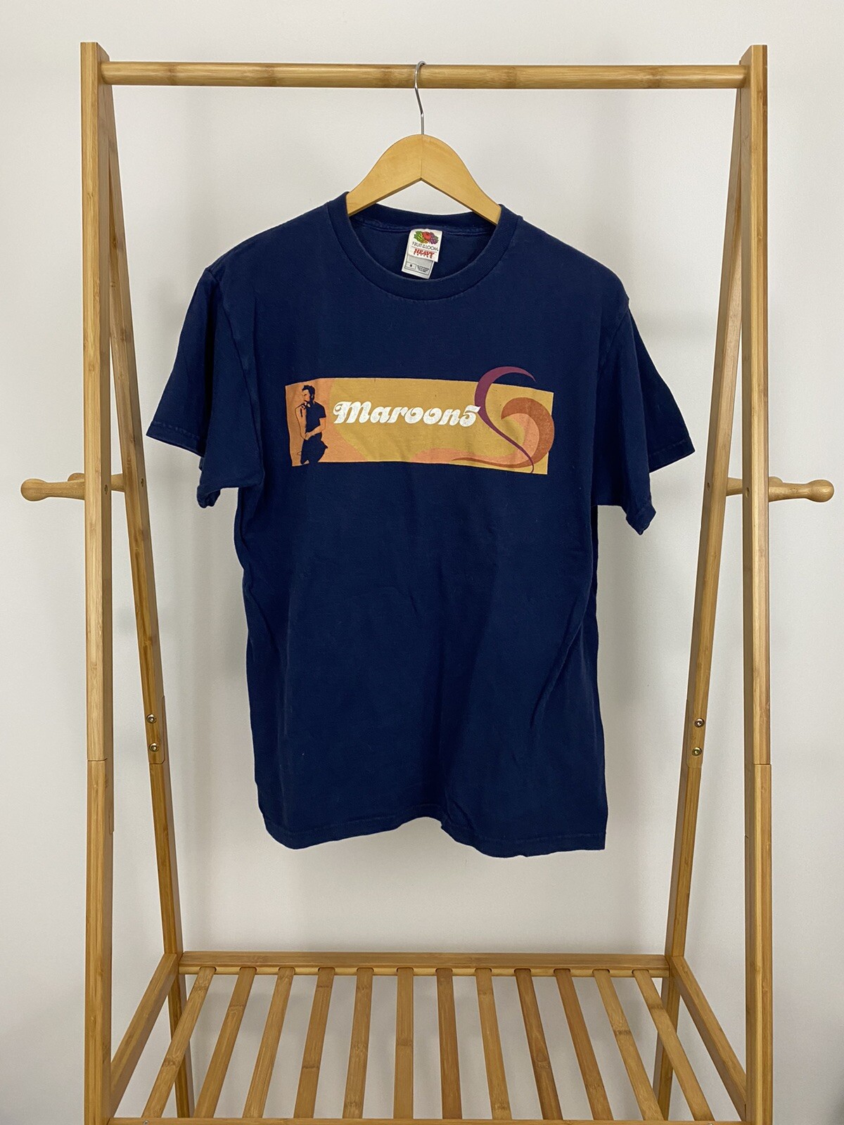 VTG Maroon 5 Box Logo Adam Levine Band Promo T-Shirt Size M