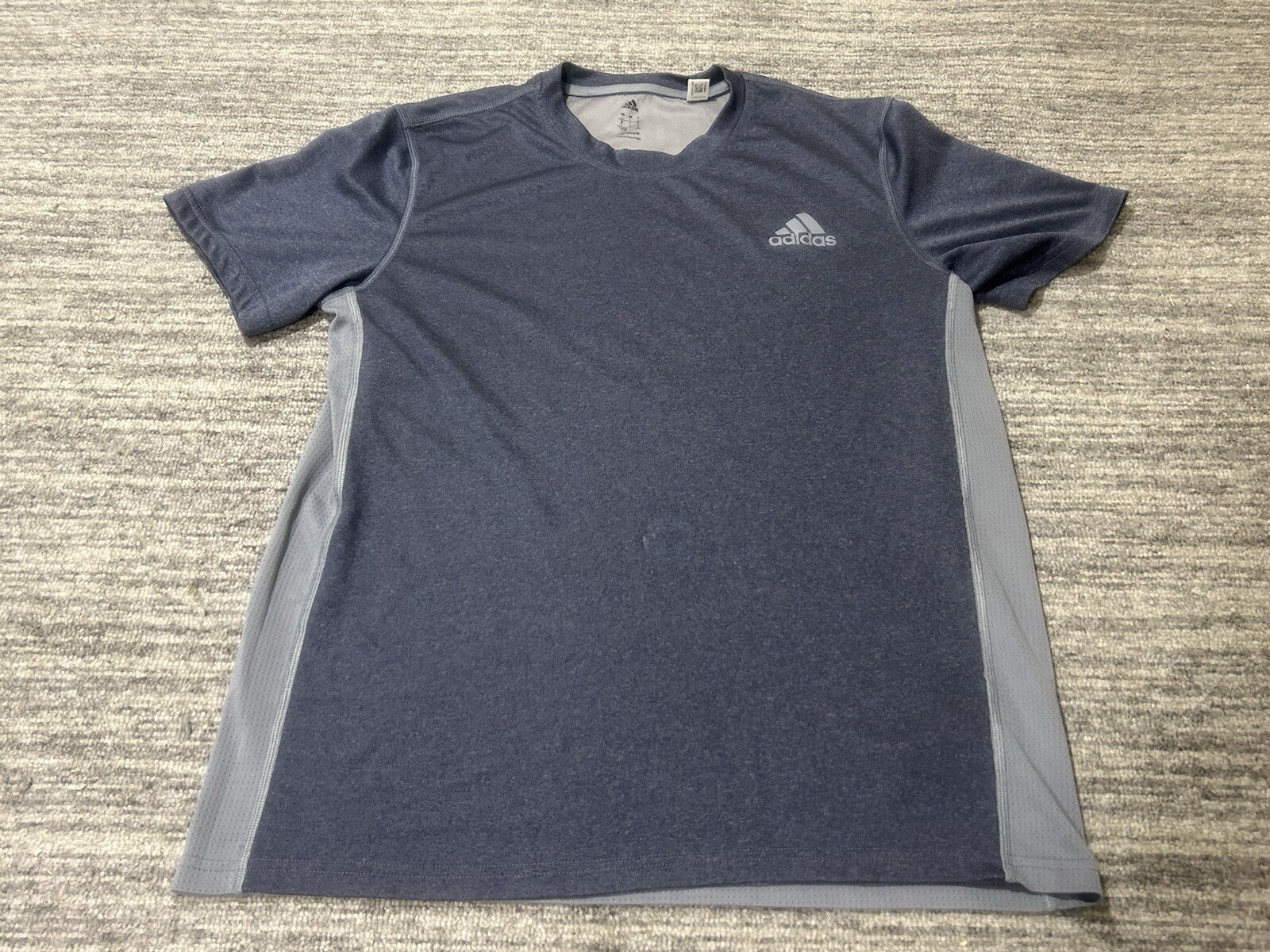 Adidas Shirt Adult Large Grey Climacool Stay Cool Short Sleeve Lightweight Mens