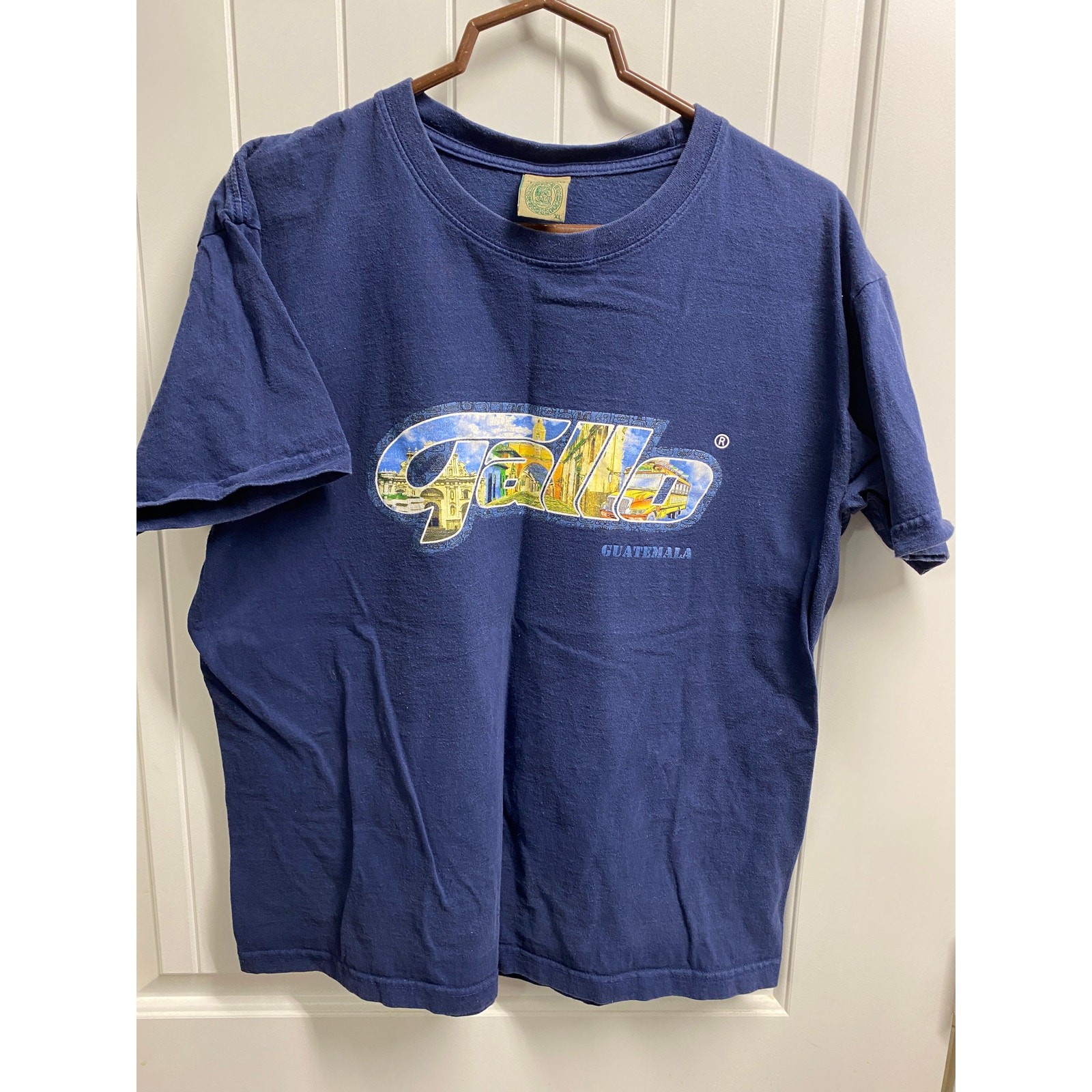 Tzolkin Guate Guatemala Graphic Shirt Mens XL Blue Pre Owned