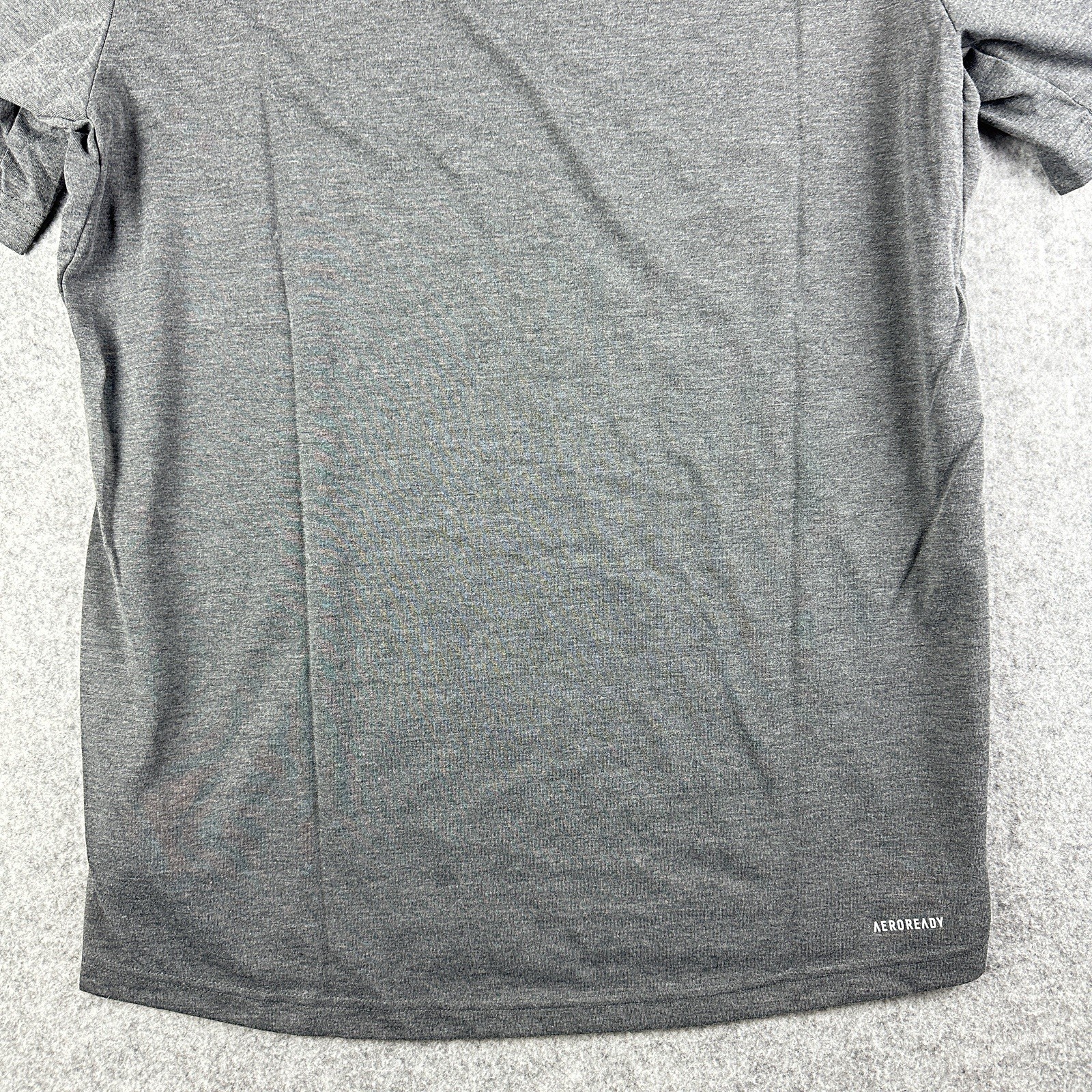 Adidas Shirt Mens M Charcoal Performance Tee Outdoor Active Sports S/S Crew NEW