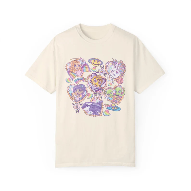 Vibes Comfort Tee Shirt Relaxed Fit Casual Style Soft