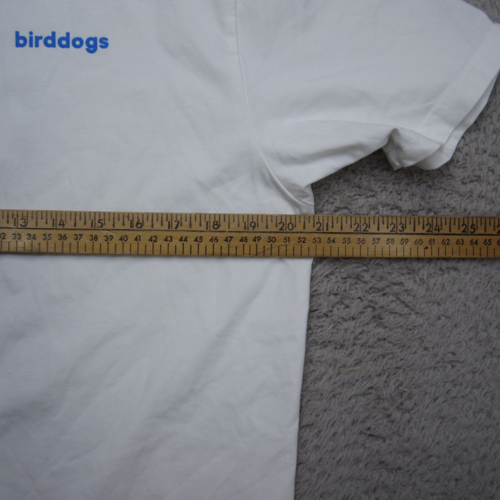 Birddogs Shirt Mens Large White Cotton Tee Casual Lightweight