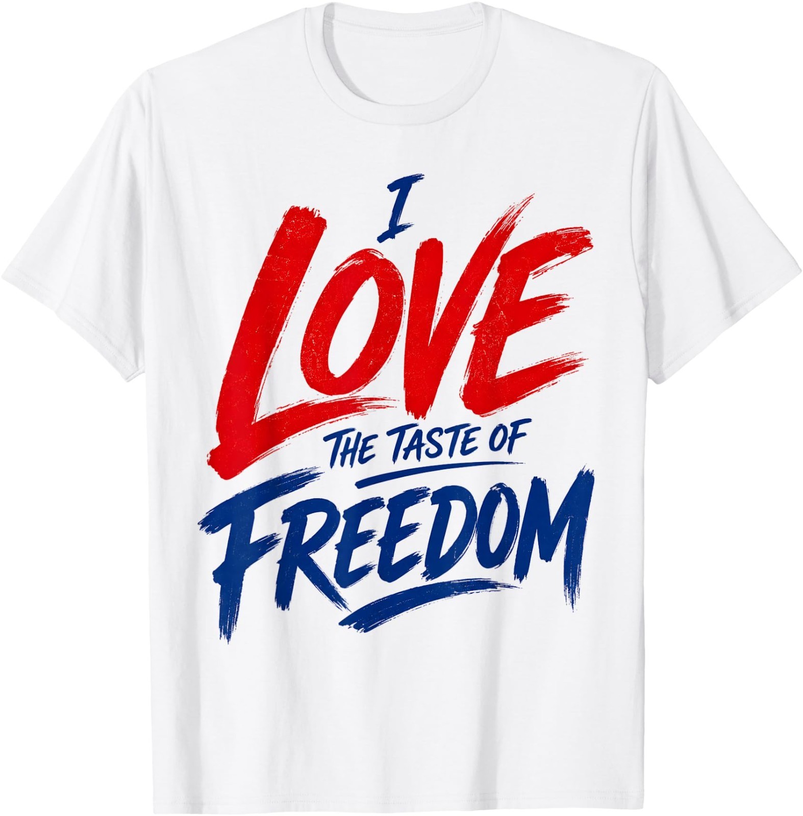 I Love The Taste of Freedom Matching Fourth of July Couple T-Shirt