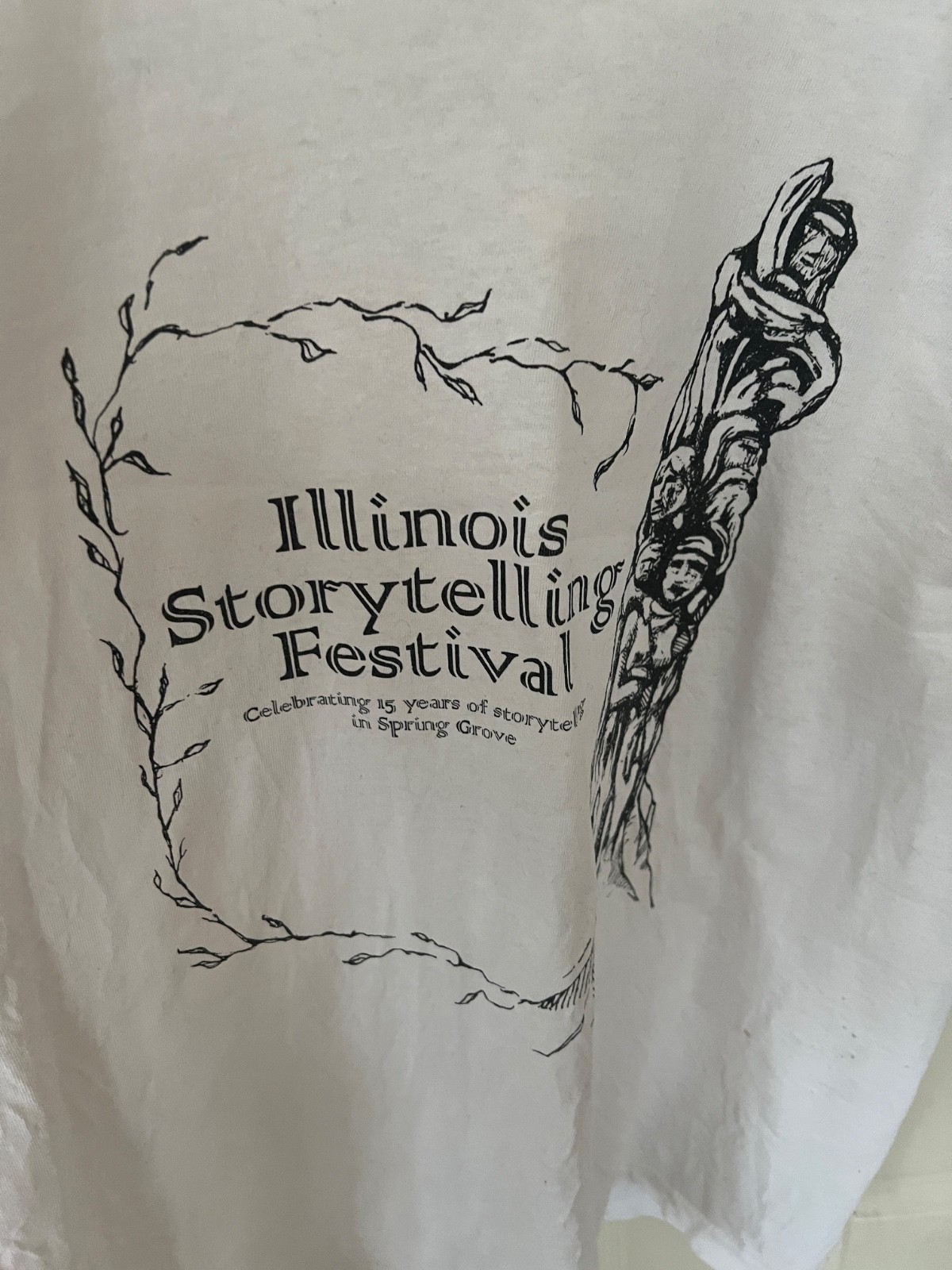 Vintage Single Stitch ILLINOIS 15TH Storytelling Festival SPRING GROVE SZ MEDIUM