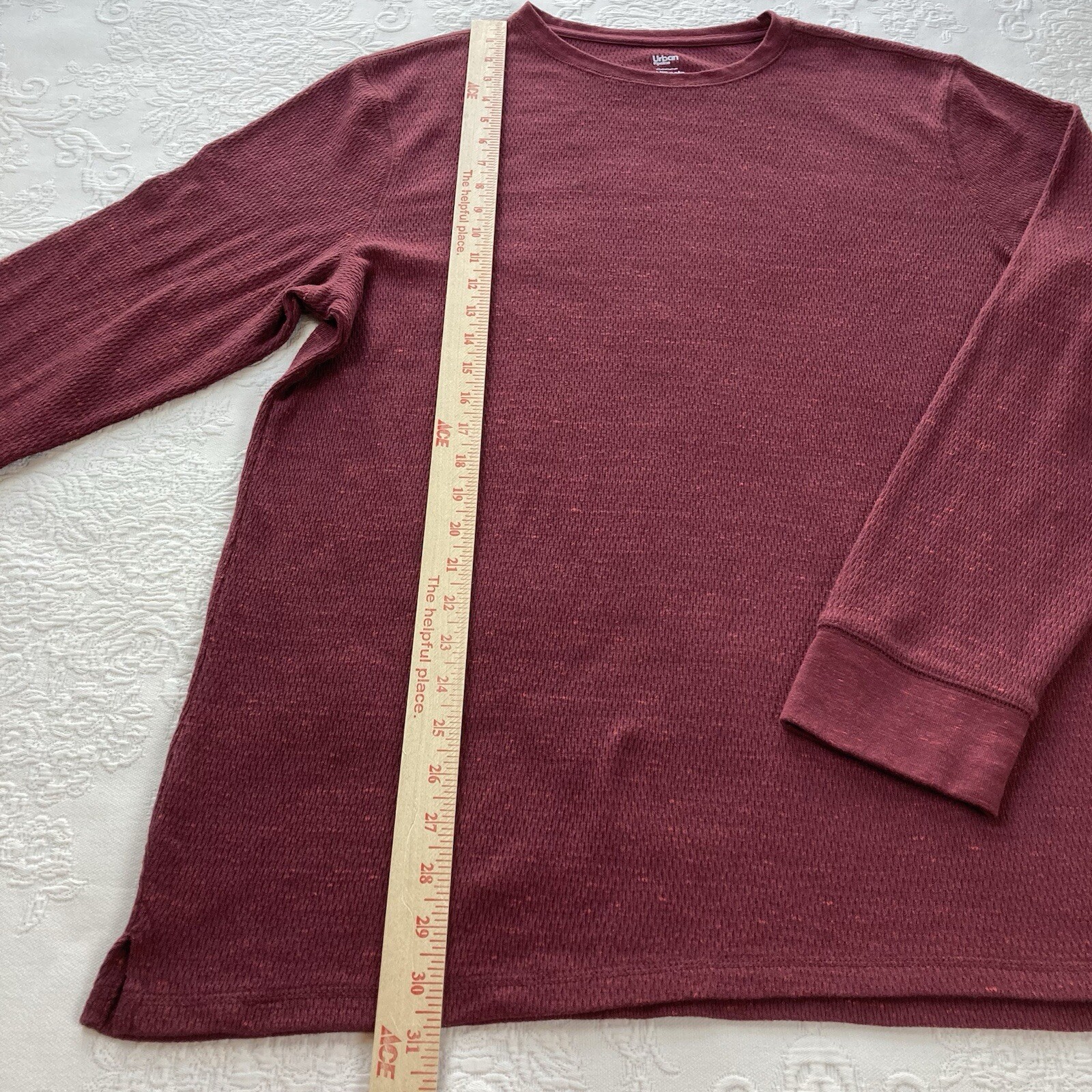Urban Pipeline Thermal Henley Men XXL T-Shirt Long Sleeve Ultimate Supersoft 2XL