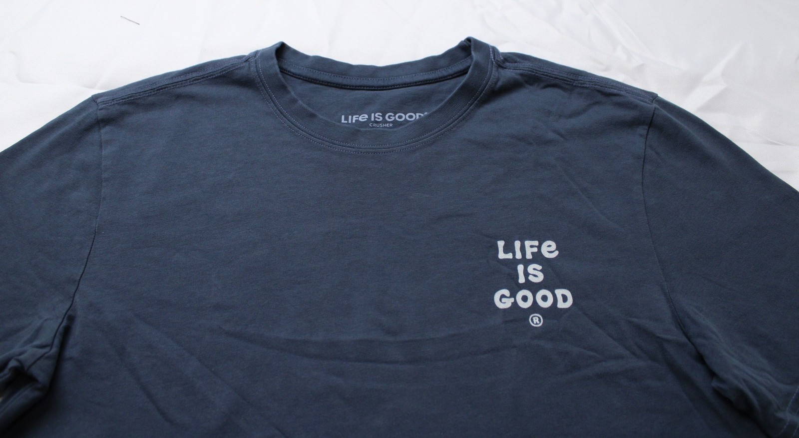Life Is Good Men&rsquo;s Grip It And Rip It Short Sleeve T-Shirt JT8 Blue Small NWT