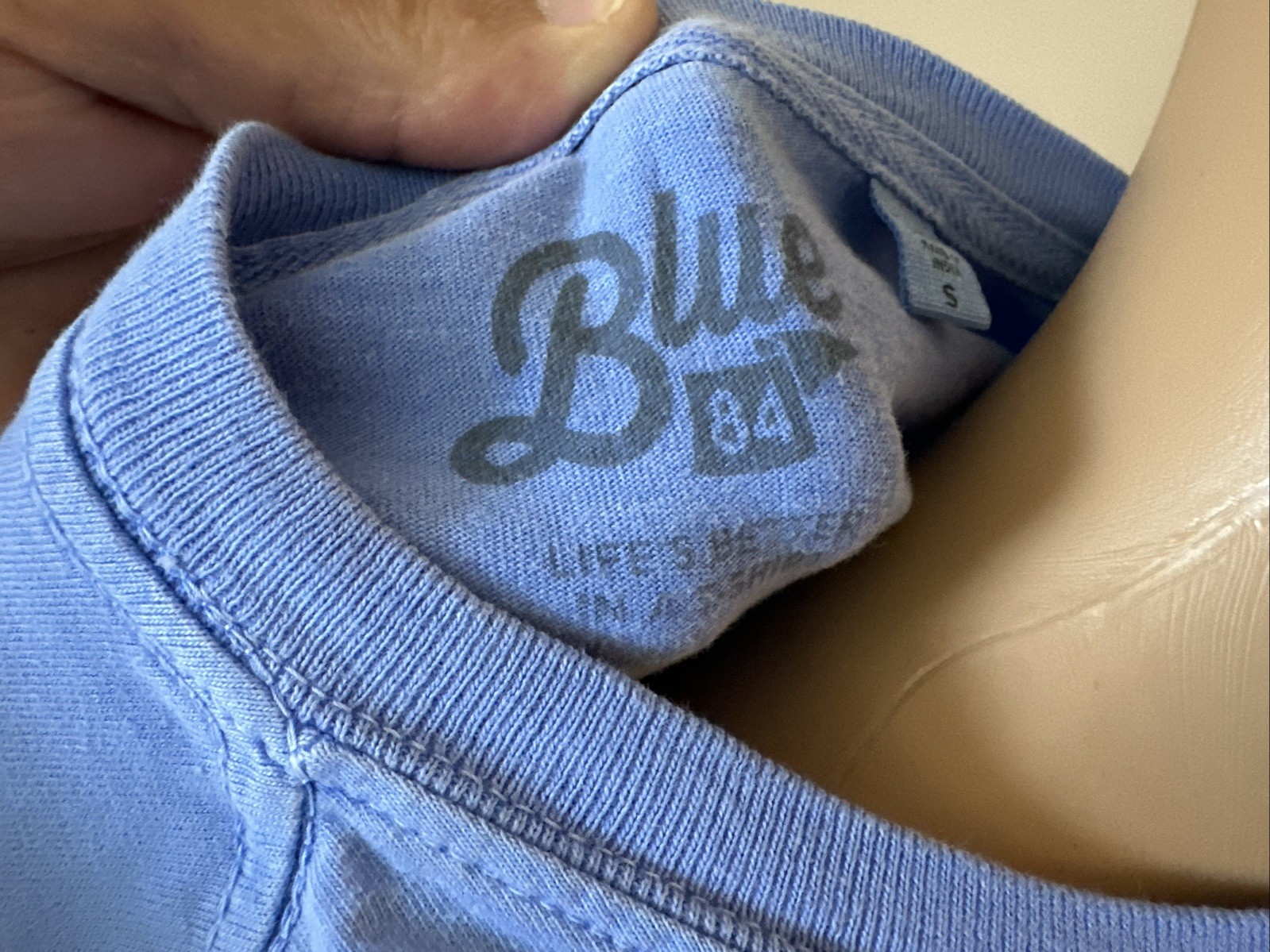 Salty Sam&rsquo;s T-Shirt Mens Small Fort Myers Beach Cotton Unisex Blue Made In India