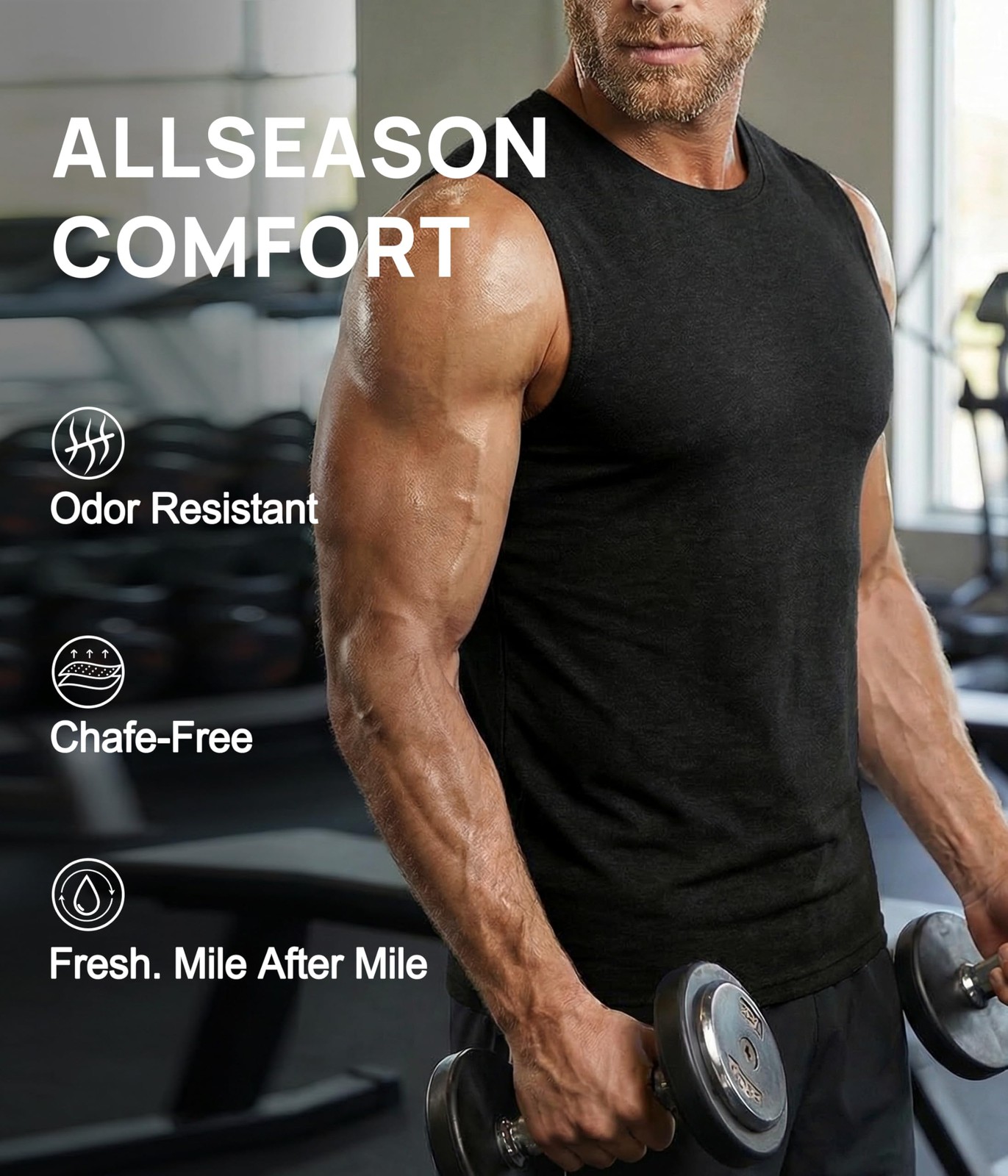 Men&rsquo;s Merino Wool Tank: So Comfy, Your Other Shirts Will Be Jealous (2-Pack)