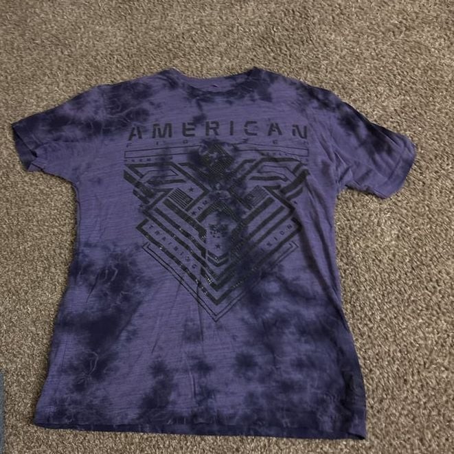 American Fighter Clearview T-Shirt for Men in Purple Crystal Wash