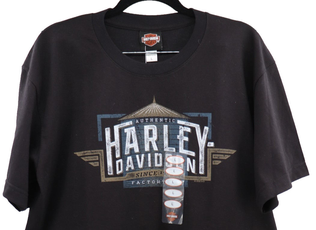 Harley Davidson T Shirt Mens Large High Desert Harley Boise Idaho Black USA New