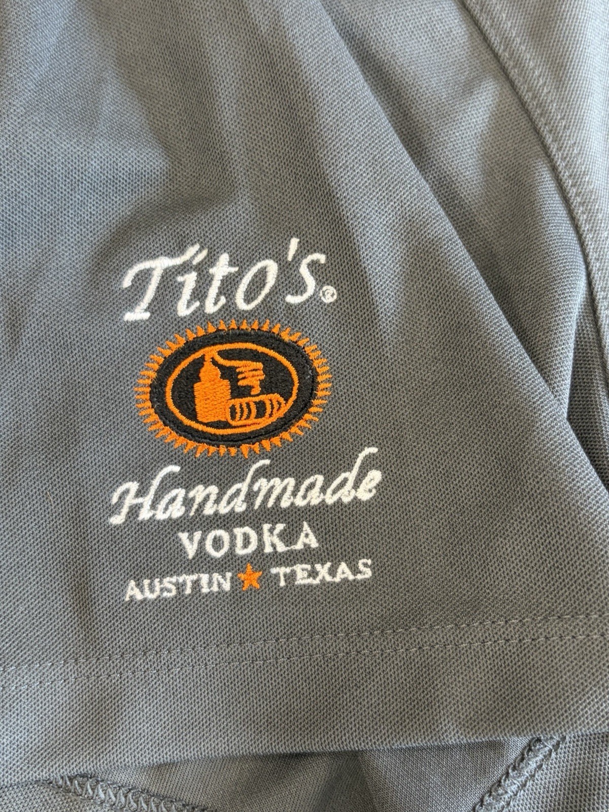 NWT Nike Tito’s Vodka Austin Texas Polo Golf Shirt Mens Size L DC1963-060