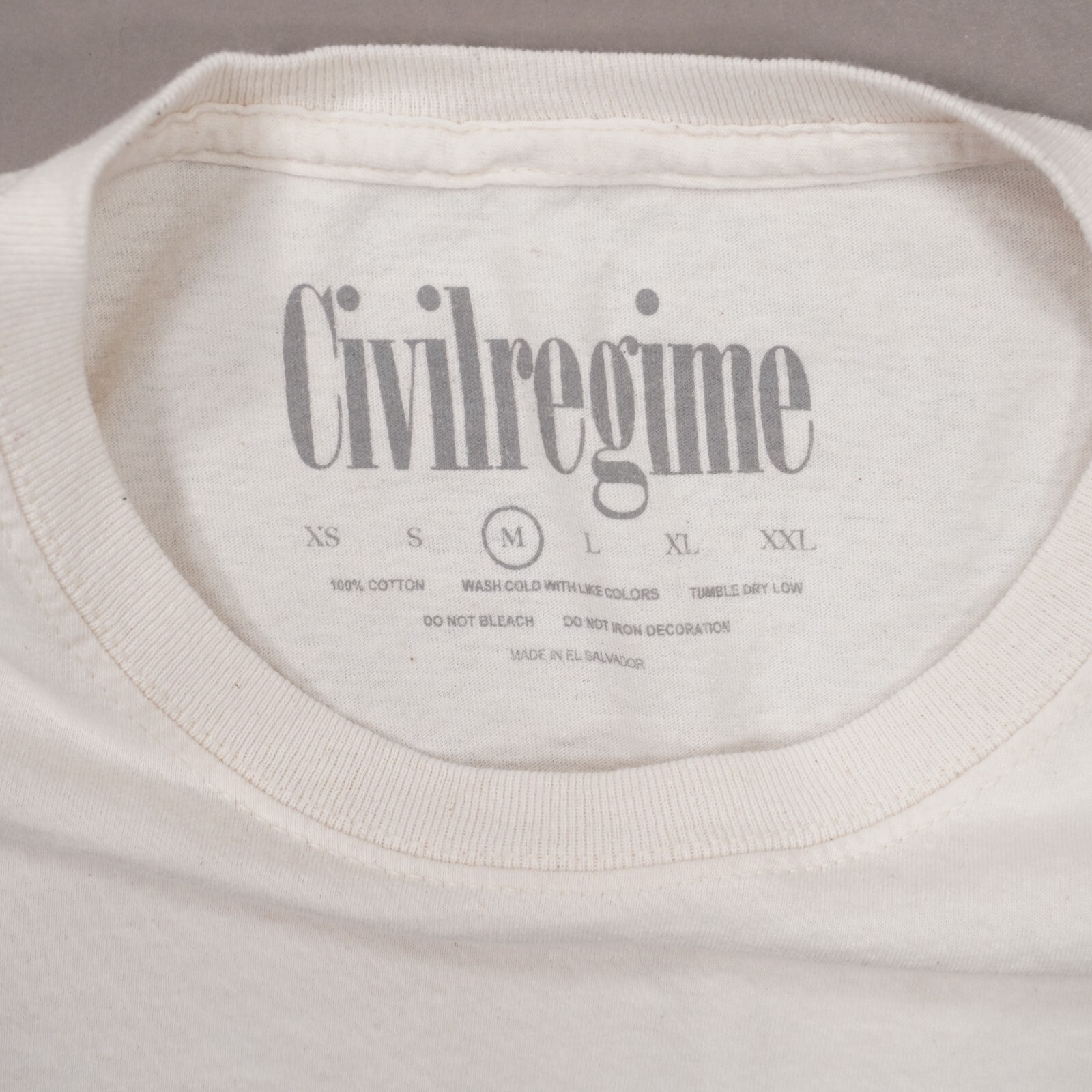 Civil Regime Flaming Pegasus S.I.N. T Shirt Mens Medium Natural Cotton Short Slv