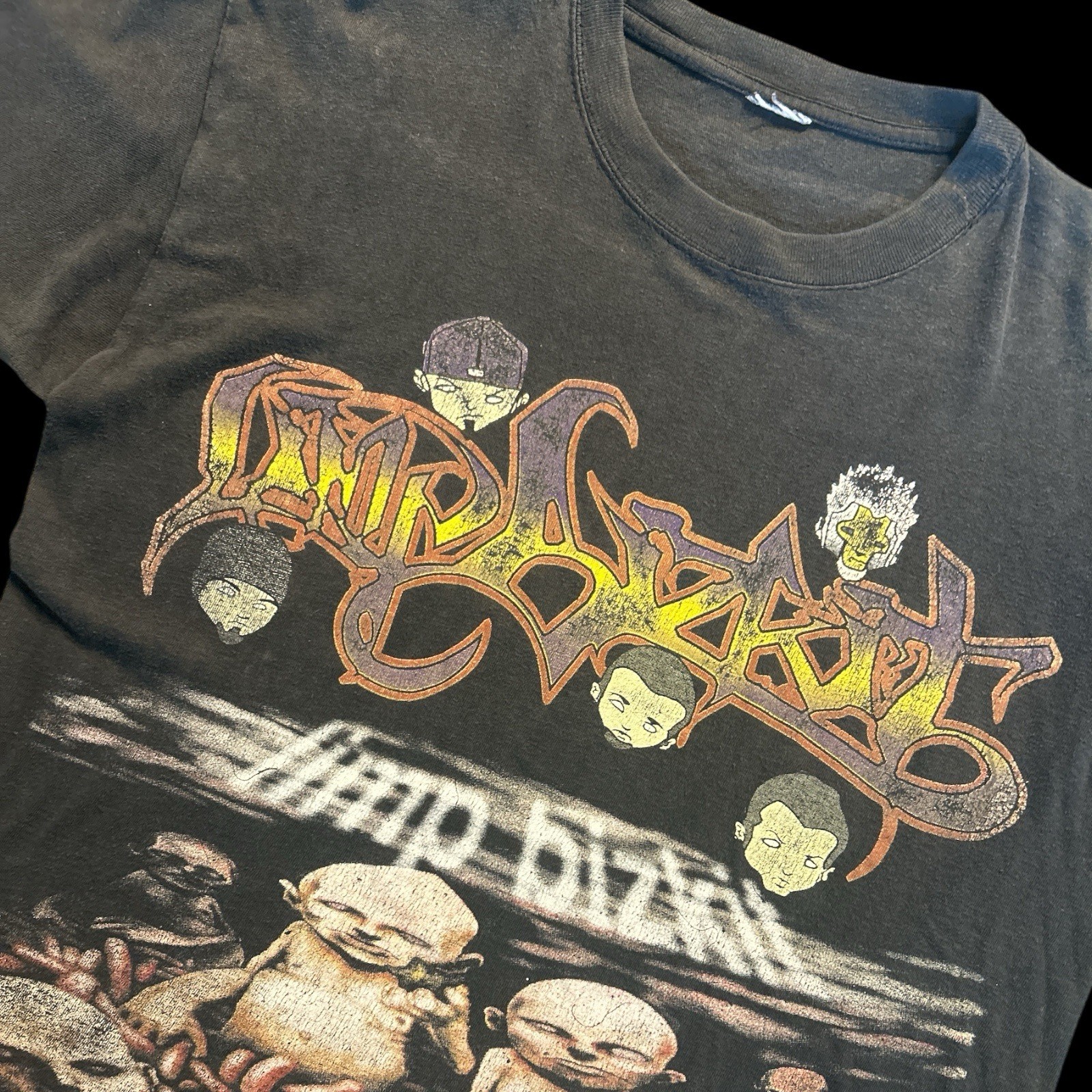 VNTG Limp Bizkit Euro Bootleg TShirt Chocolate Starfish Significant Other Size M