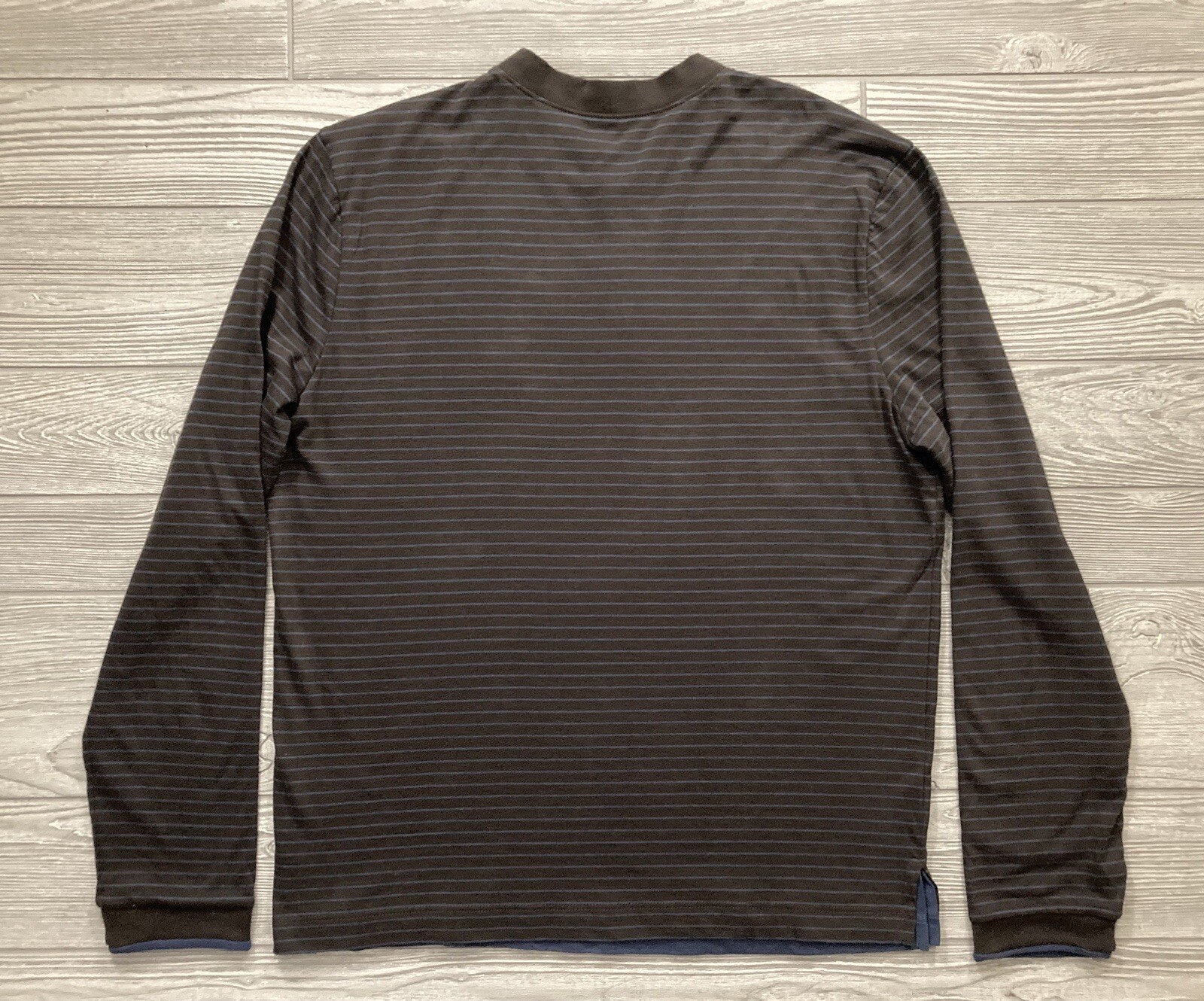 Left Coast Tee Long Sleeve Henley Mens Size Medium