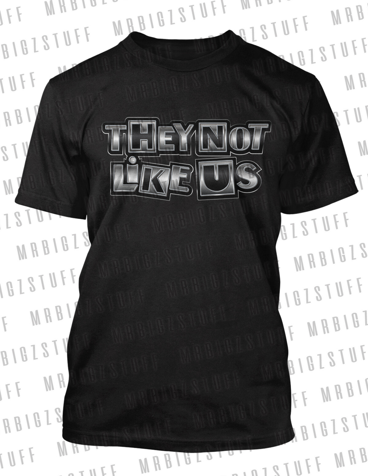 Mens They Not Like US Tee Shirt To Complement J14 Sneaker Street Wear Big Tall