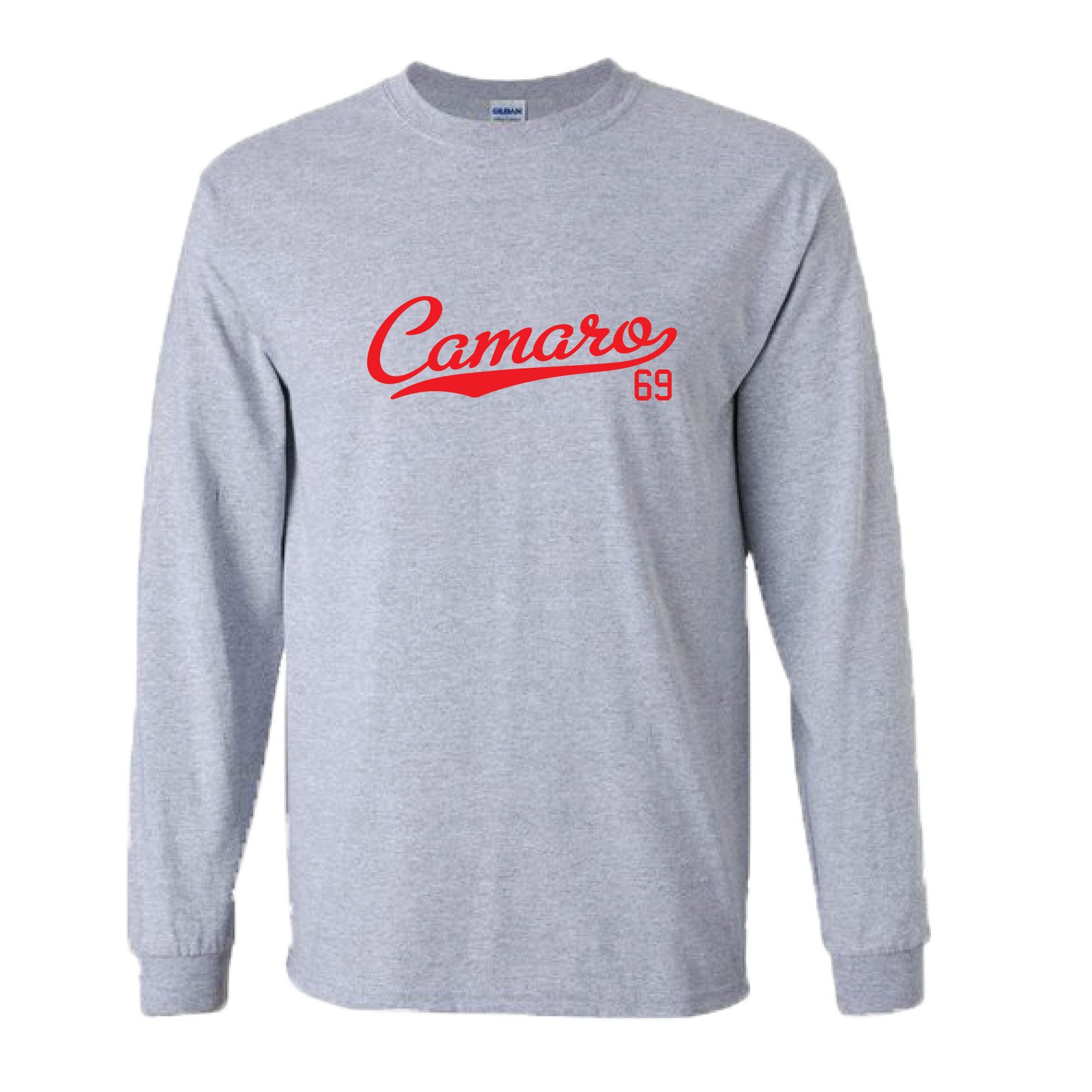 Camaro 69 Tail 1969 Script Classic Muscle Car Long Sleeve All Colors