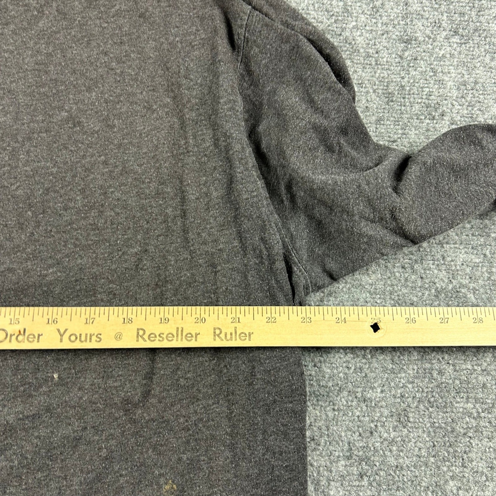 Carhartt Long Sleeve T-Shirt Mens L Tall Gray Orange Logo Graphic Workwear