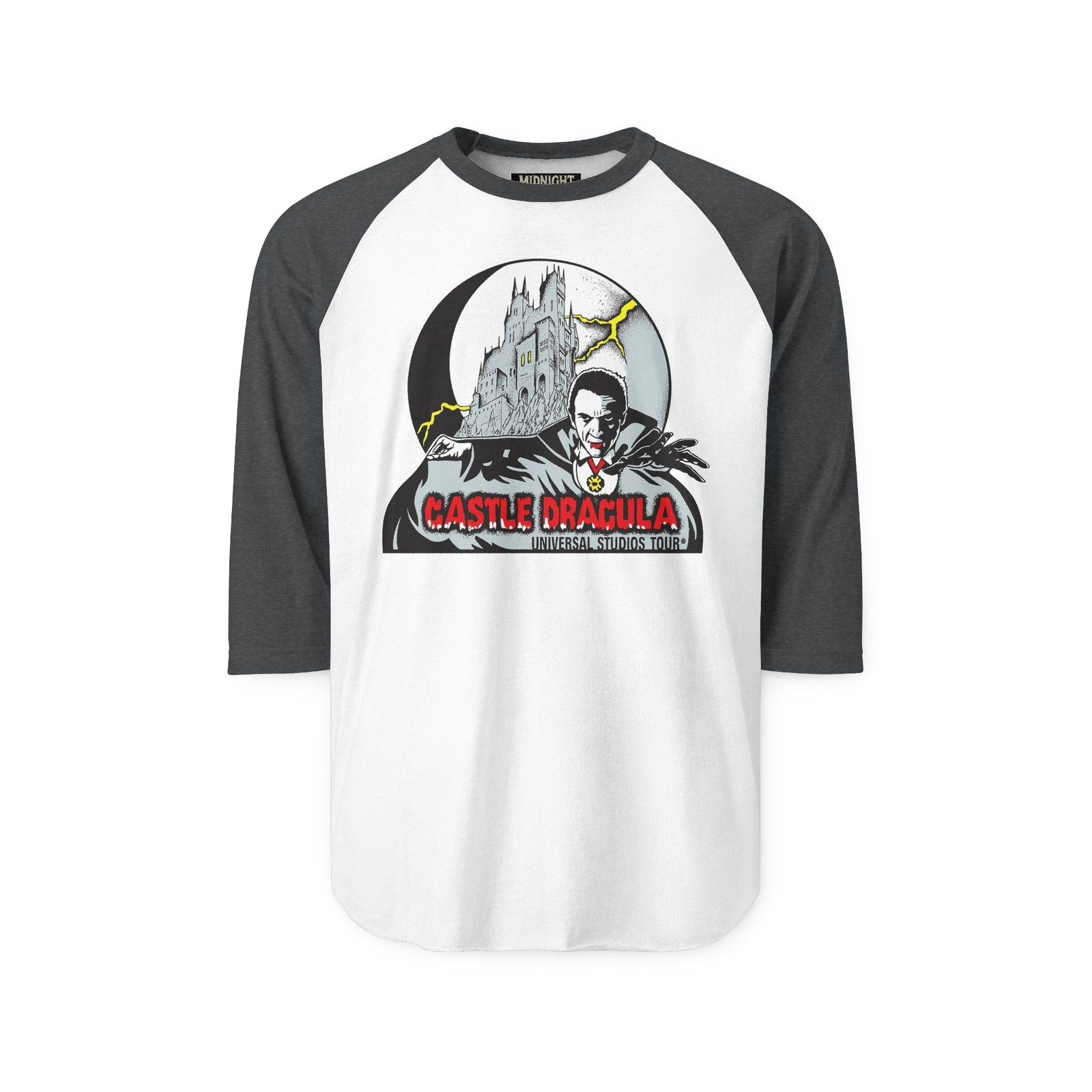 Vintage Castle Dracula Universal Studios Tour Baseball Raglan Shirt Unisex