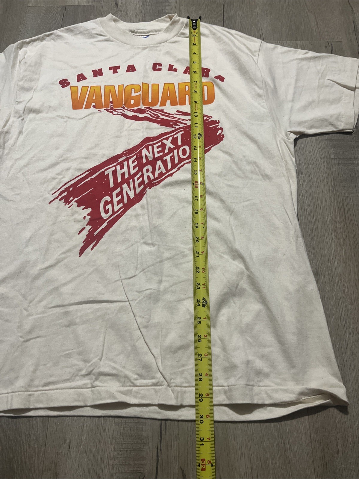 Hanes 1990s Santa Clara Vanguard Next Generation Large Cream Color