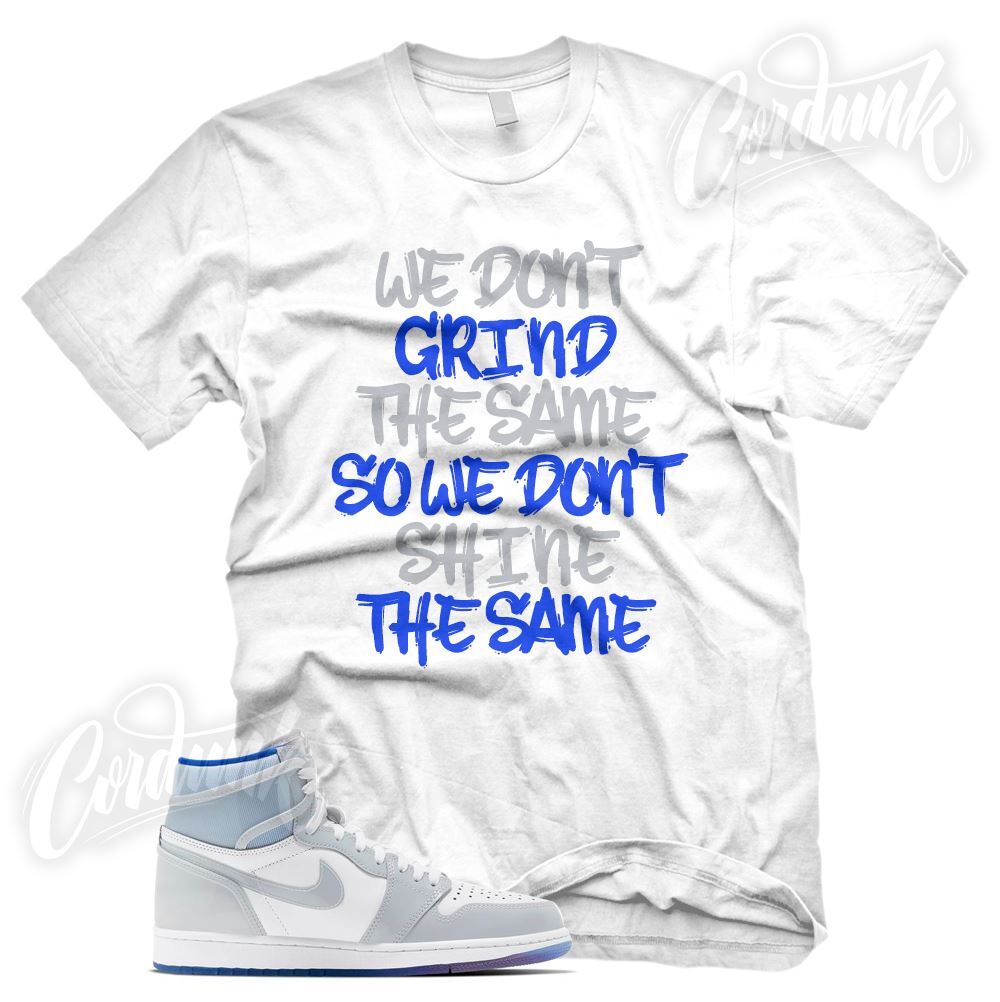 « GRIND DIFFERENT » Sneaker T Shirt for J1 1 High Zoom Racer Blue