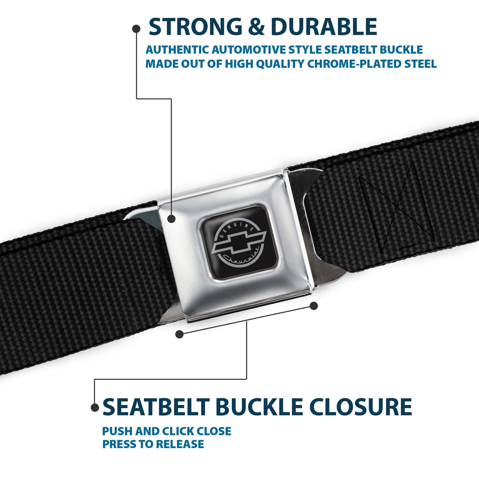 Men&rsquo;s Seatbelt Belt, Multicolor, 1.5&Prime; Wide-24-38 Inches in Length