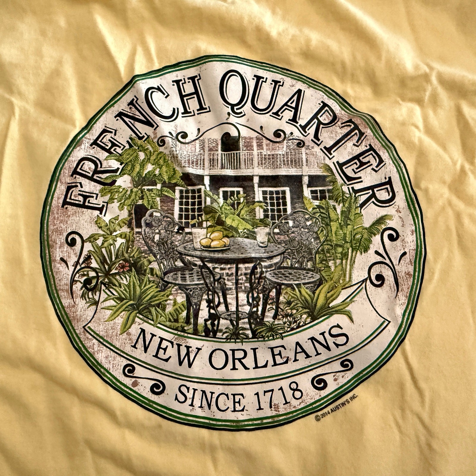 Hanes ComfortWash “French Quarter–New Orleans Since 1718” Mens Sz XL Graphic Tee